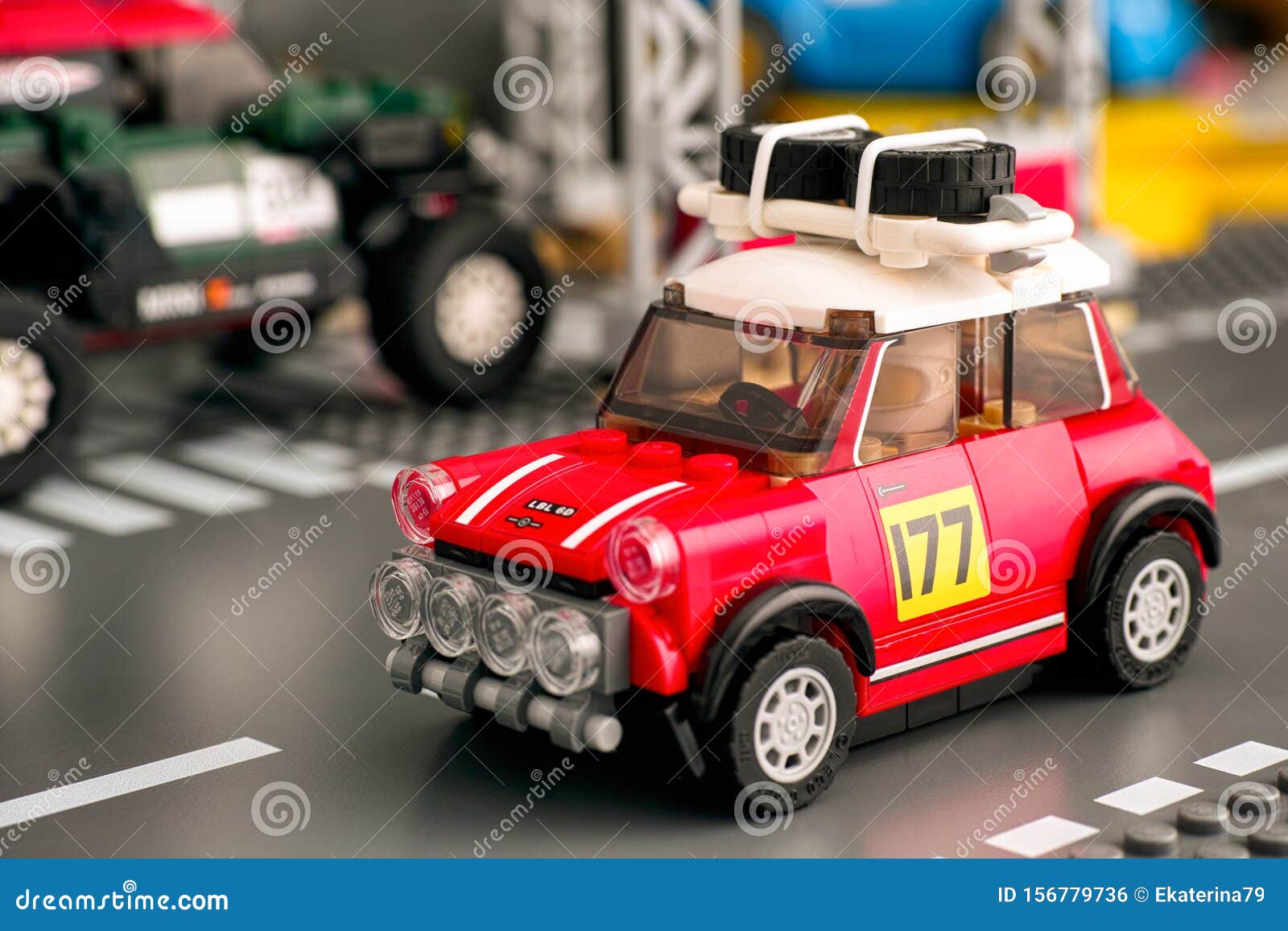 Lego 1967 Mini Cooper S Rally Car By LEGO Speed Champions On Road ...