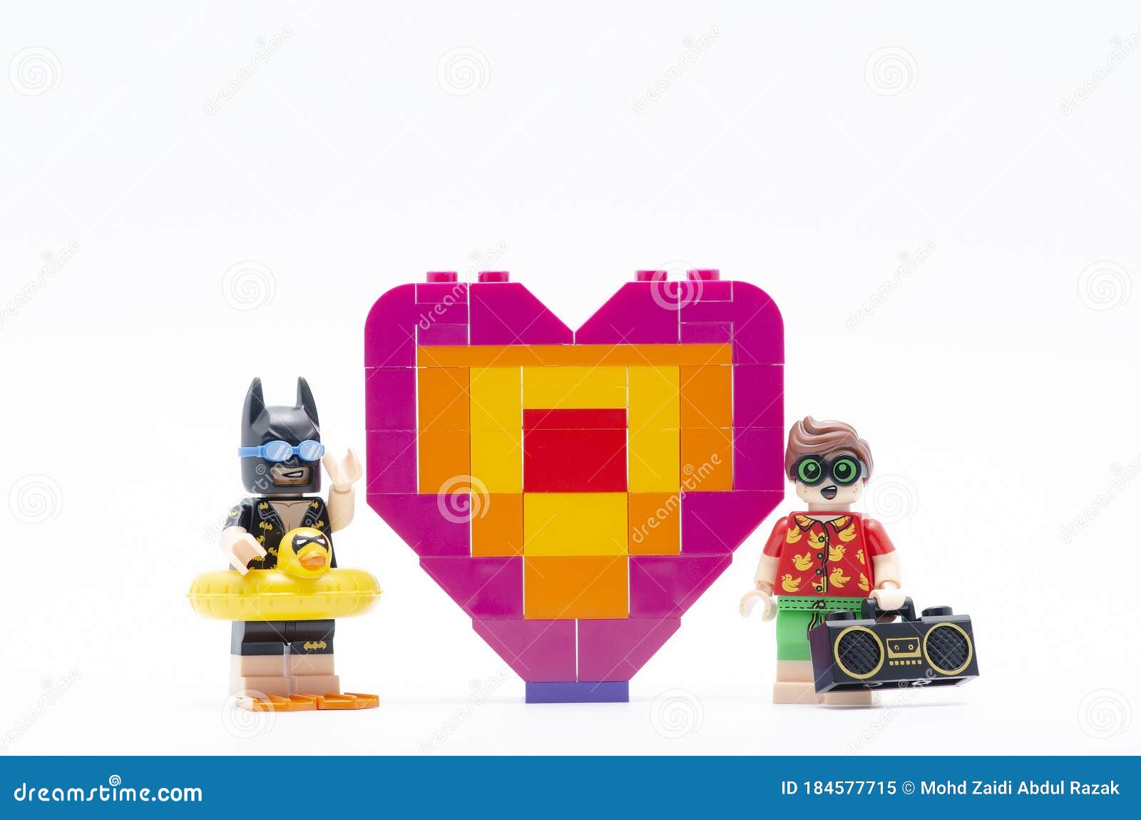 Lego Minifigure Character with Brick of Love Editorial Image - Image of  isolated, plastic: 184577715
