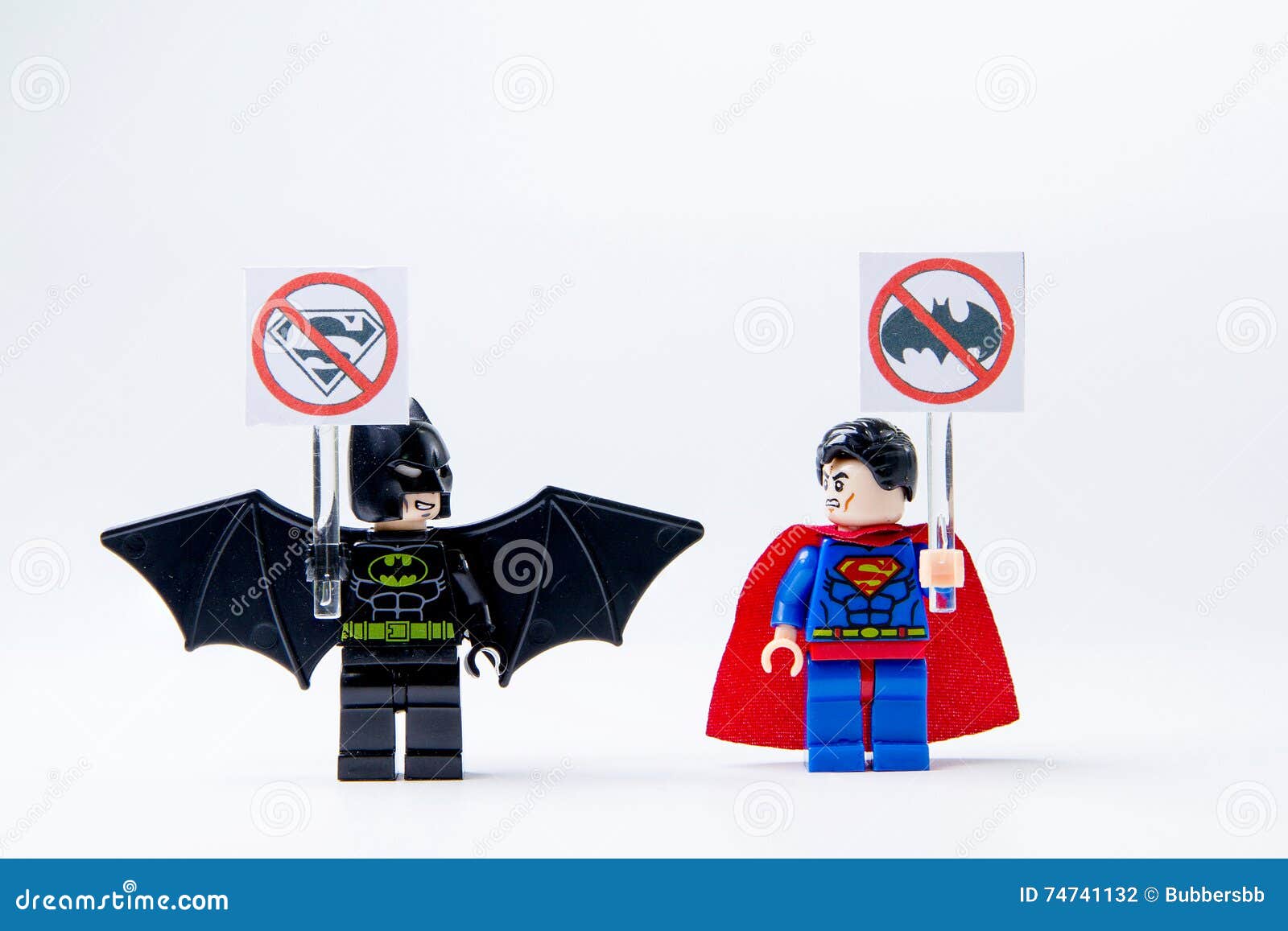 LEGO Minifigure Batman And Superman . Editorial Photography - Image of minifigure, children: 74741132