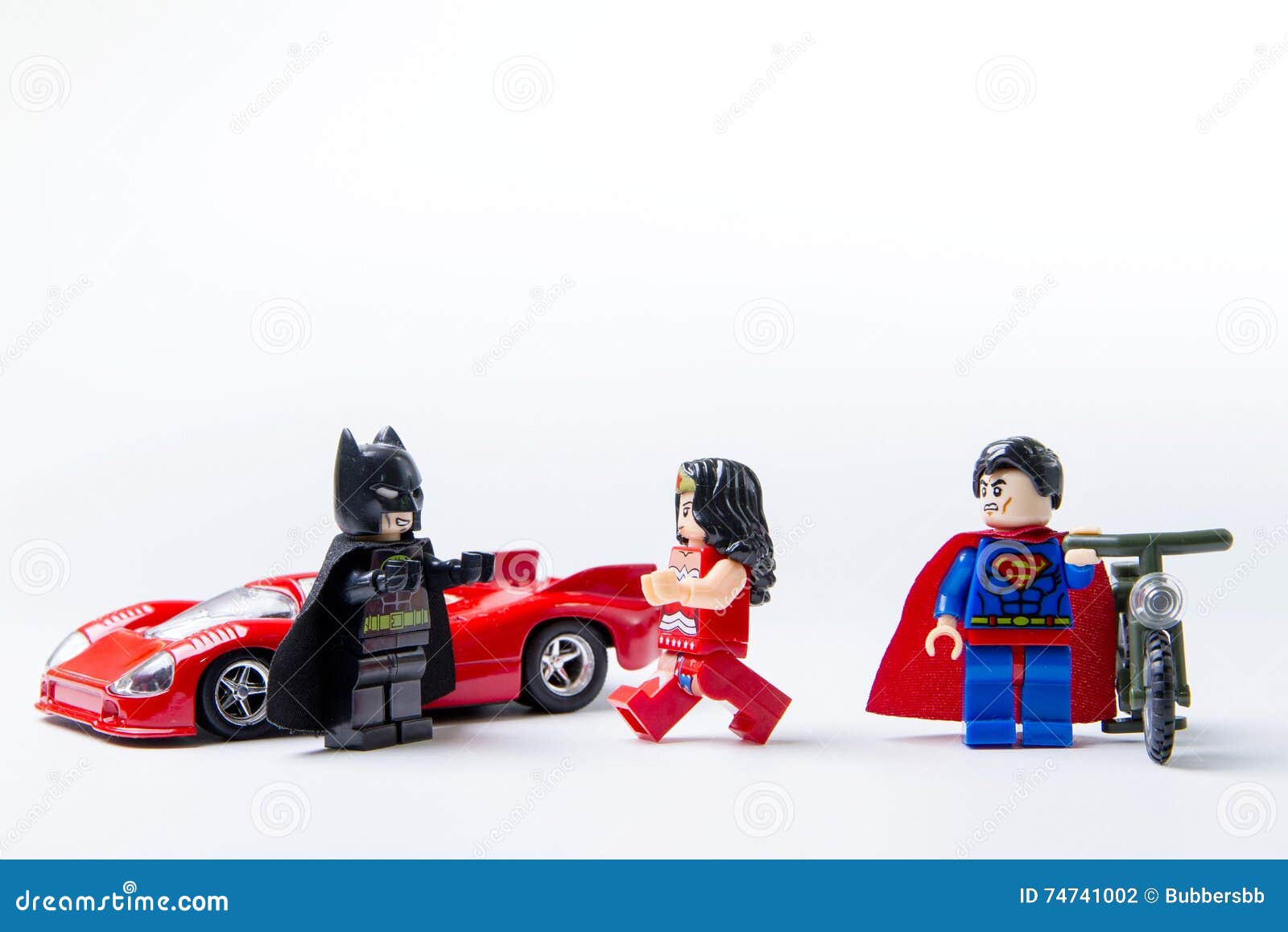 LEGO Minifigure Batman VS Superman and Stormtrooper. Editorial Photography  - Image of plastic, batman: 74741002