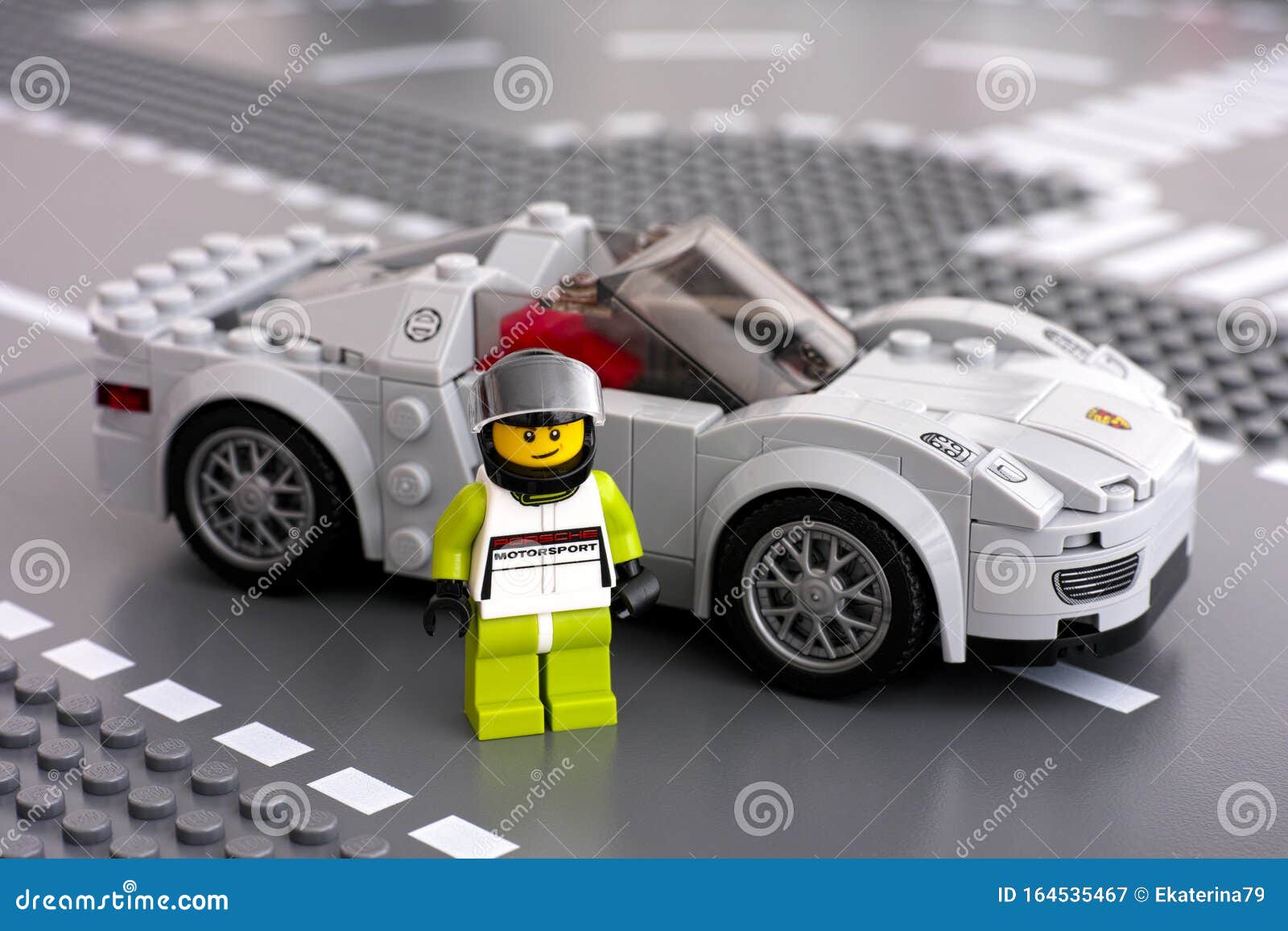 Lego Porsche Driver Minifigure and His Car by LEGO Speed Champions ...