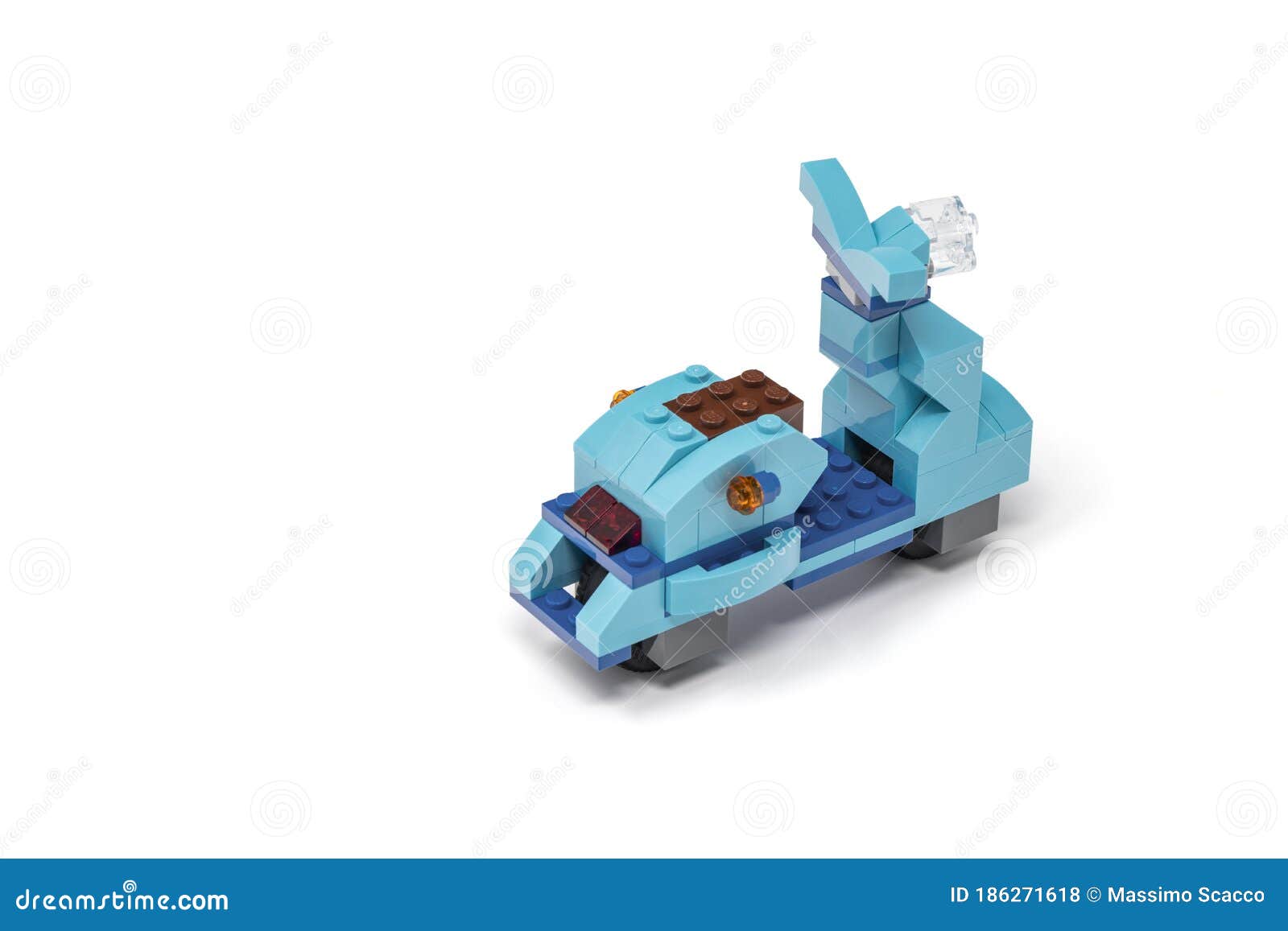 Lego Scooter Made of Building Blocks Stock Photo - Image of wasp 