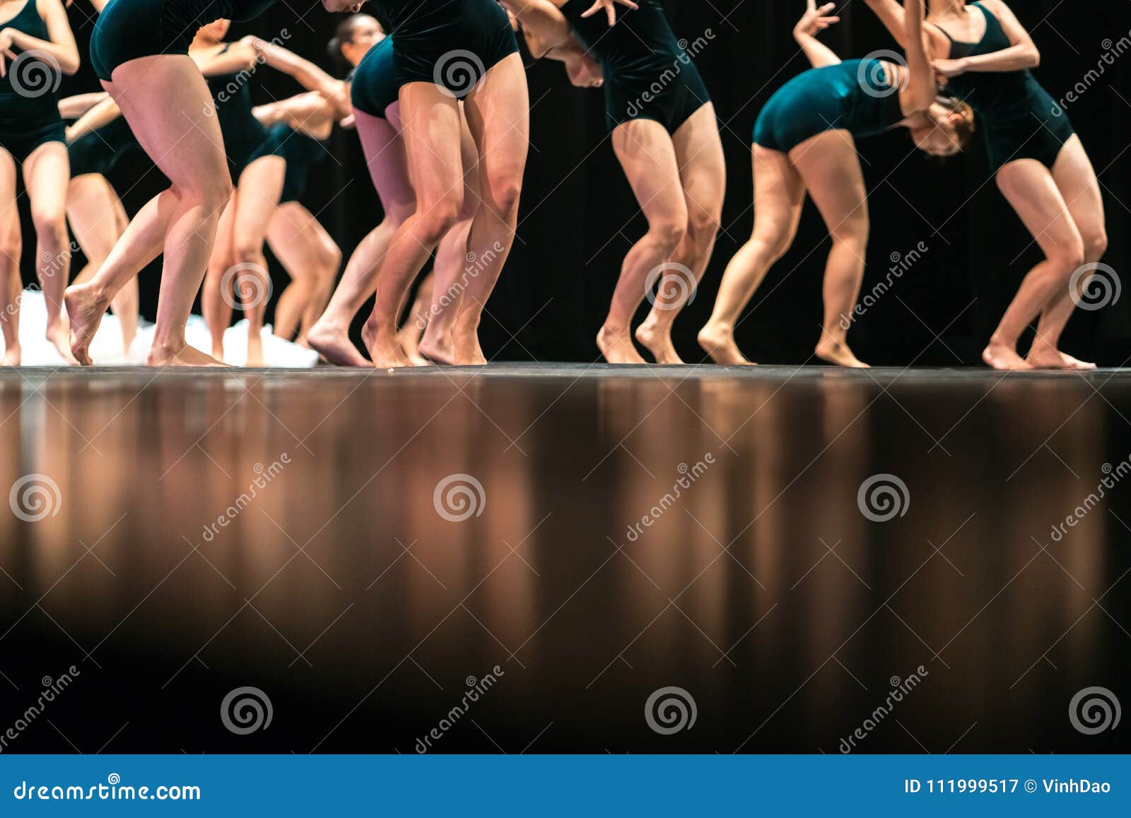 Legs of Ballet Dancers on Stage in Theater Editorial Photography