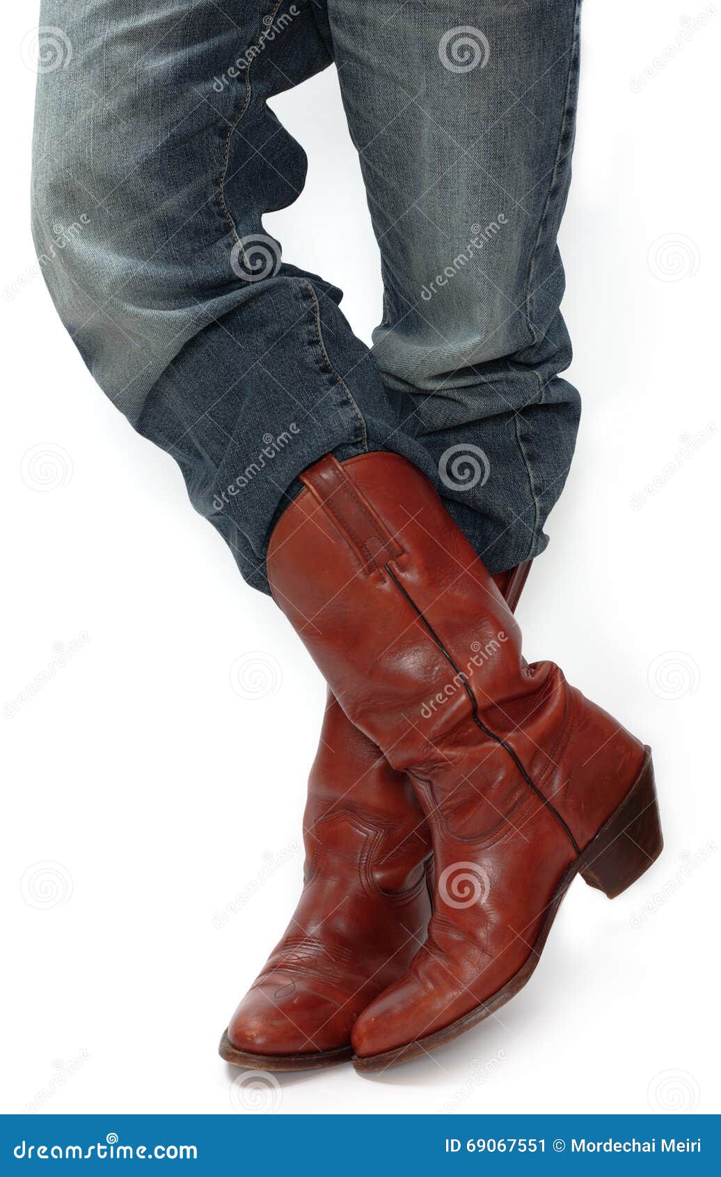 Legs in cowboy boots stock image. Image of boots, brown 69067551