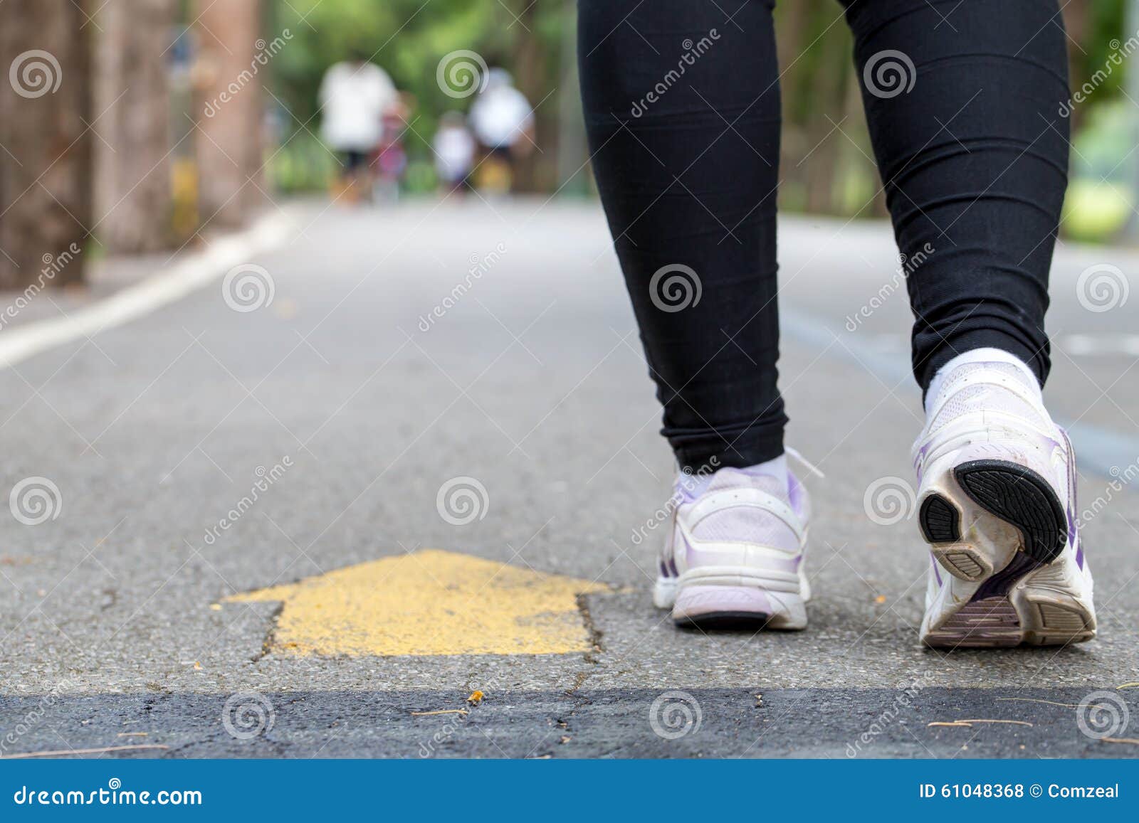 Legs and Feet Woman Jogging Stock Photo - Image of training, action ...