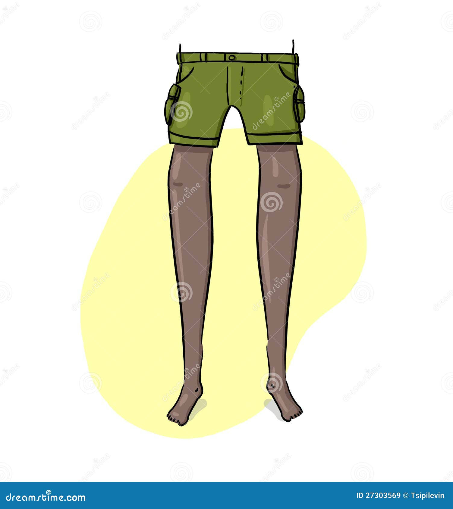 Legs illustration stock illustration. Illustration of yellow - 27303569