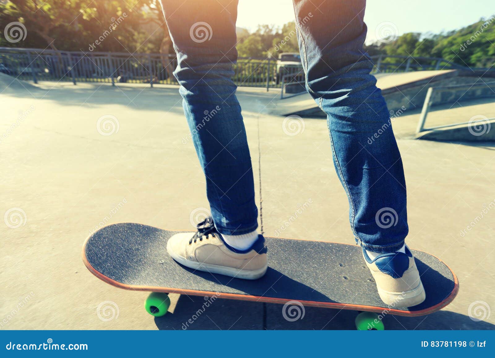 Legs Practice Skateboarding at Skatepark Stock Photo Image of