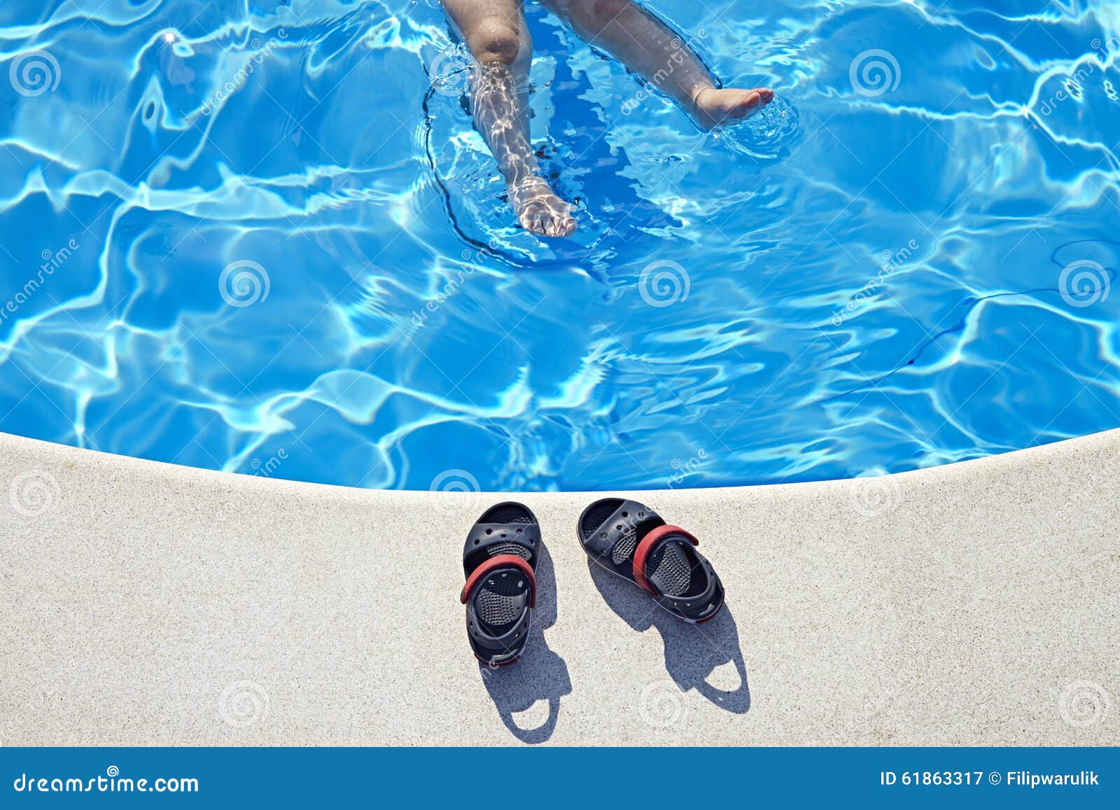 Legs and Sandals at the Swimming Pool Stock Image - Image of hotel ...