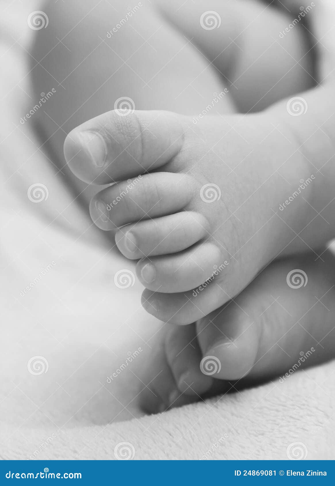 Legs of the sleeping baby stock image. Image of love 24869081