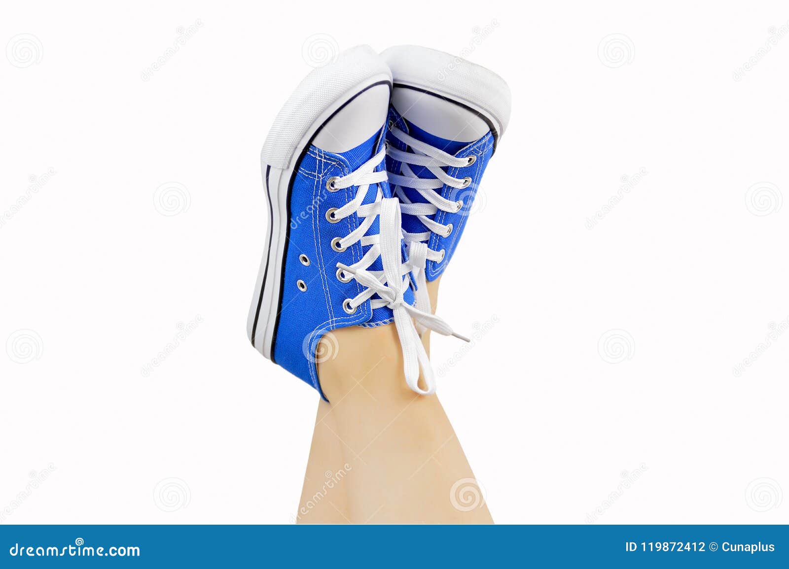 Legs with sneakers stock photo. Image of adult, canvas - 119872412