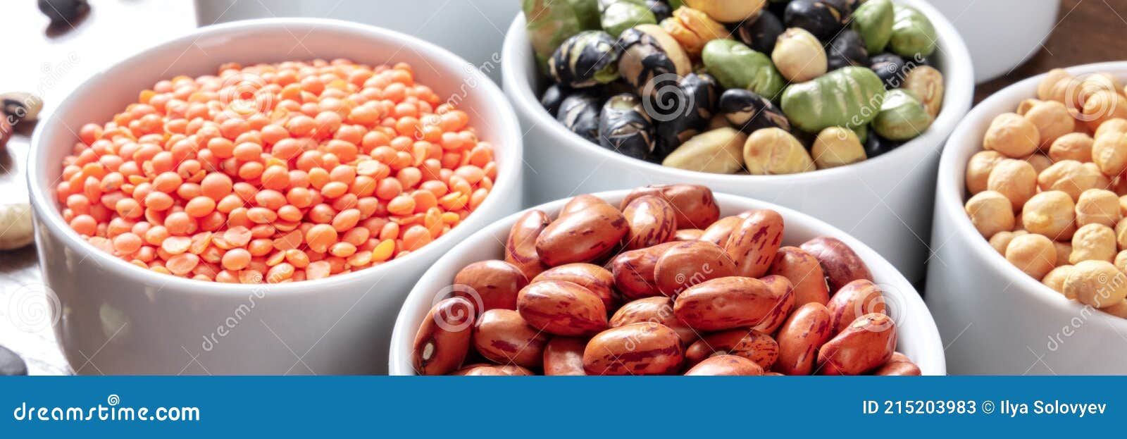 Legumes Panorama. Many Different Pulses Stock Image Image of legume