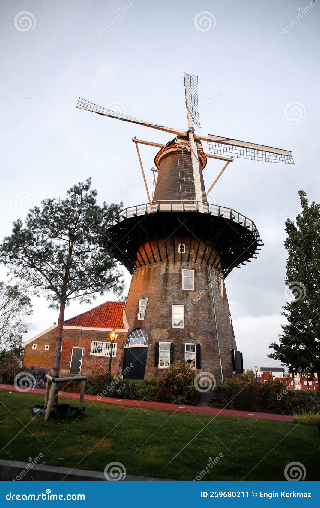 Molen De Valk Is A Tower Mill And Museum In Leiden Netherlands Editorial Photo Image Of 