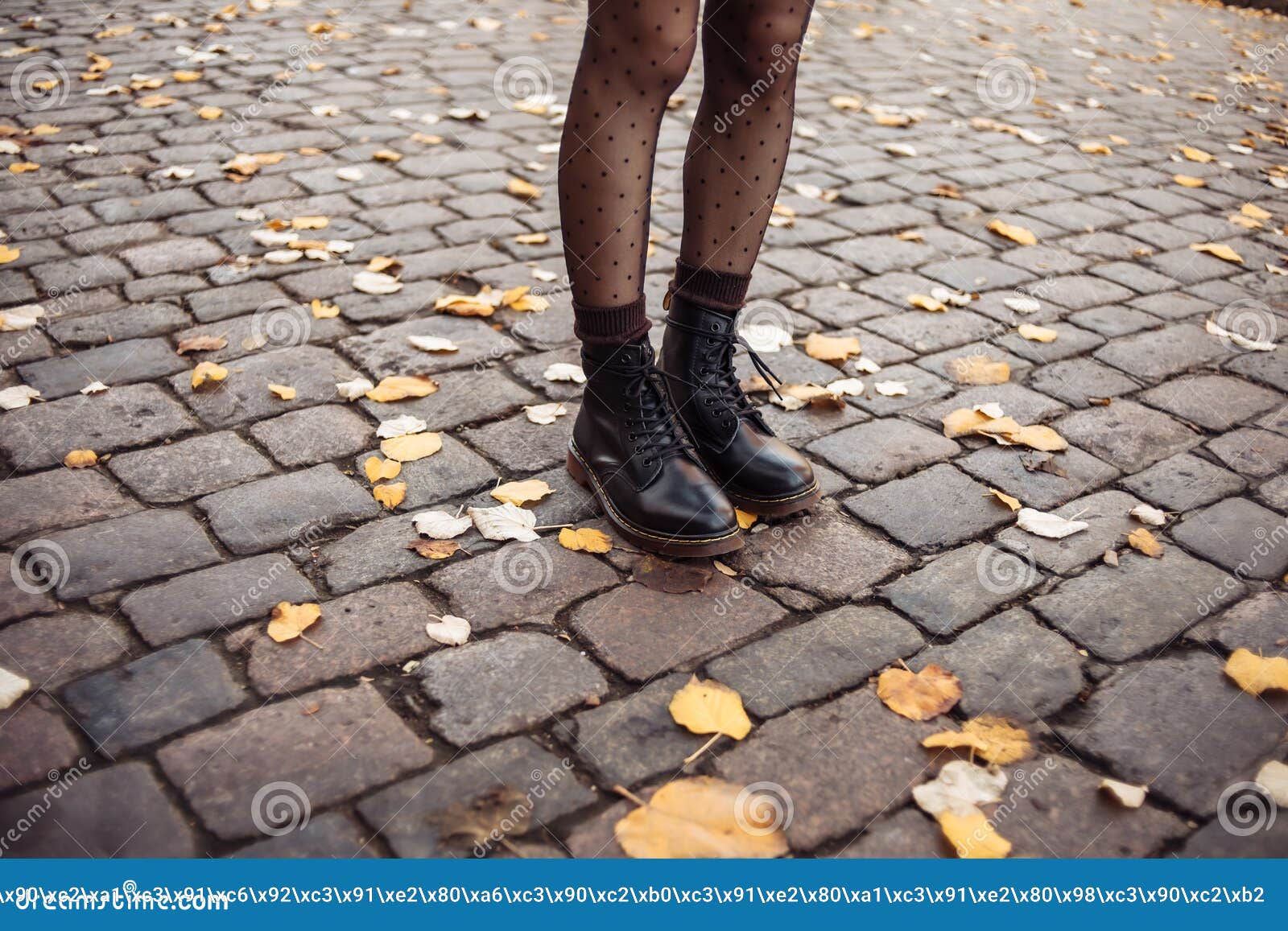 Lein in boots stock image. Image of lady, fallen, footwear - 206218969