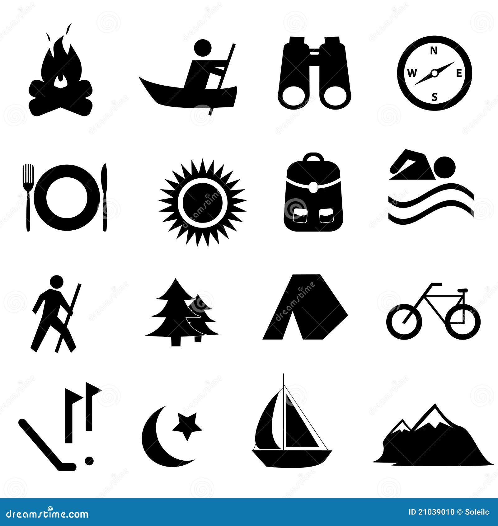 leisure and recreation icons