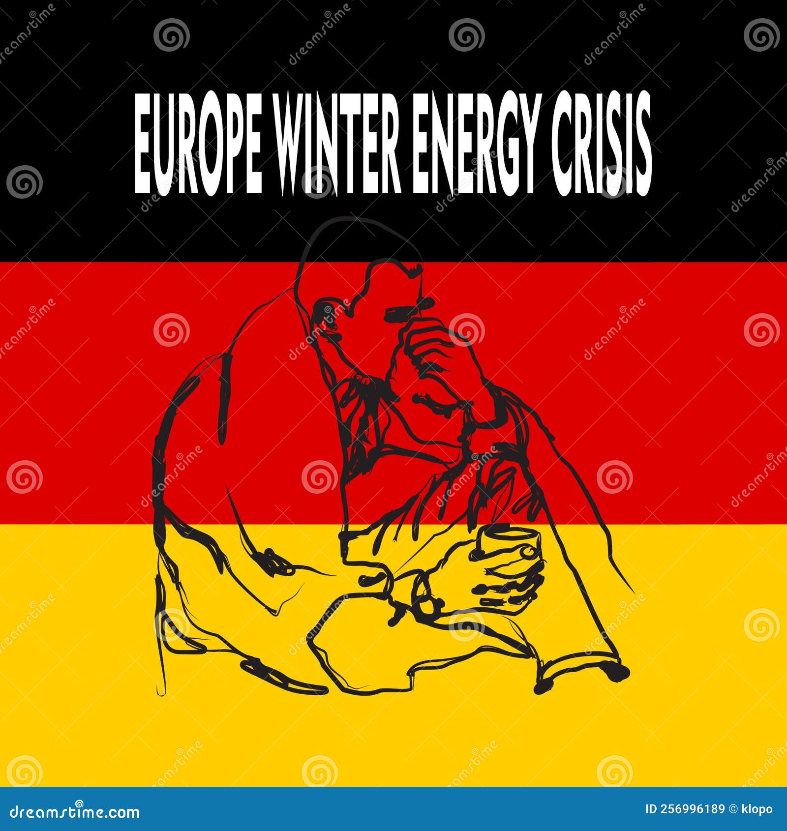 Europe Winter Energy Crisis Stock Illustration Illustration of winter