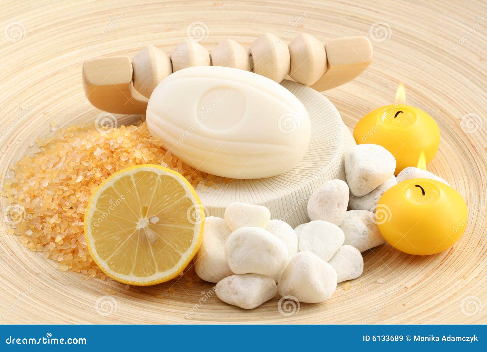 Lemon bath stock image. Image of wellness, body, soap 6133689