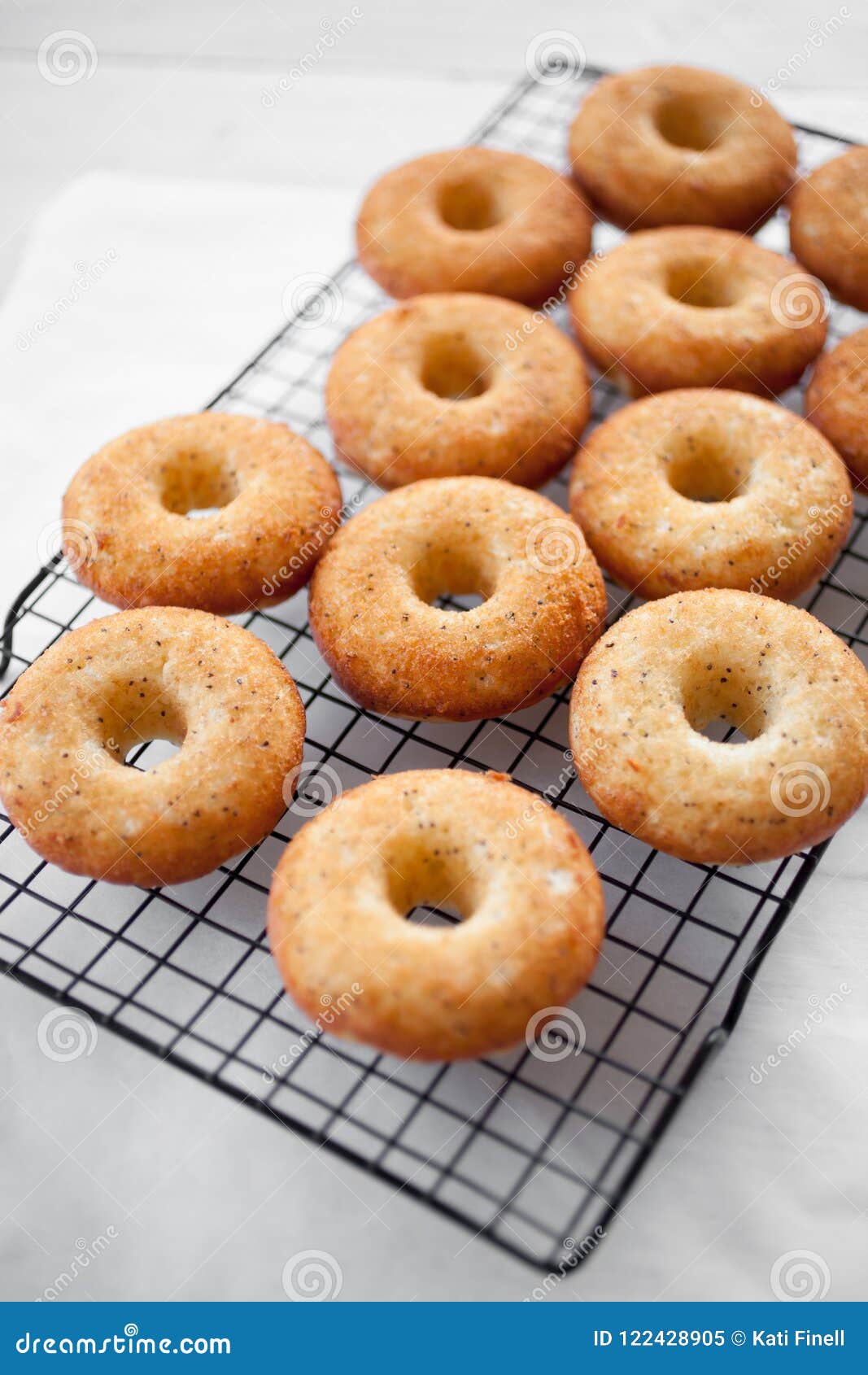 Lemon donuts stock image. Image of frosted, closeup 122428905