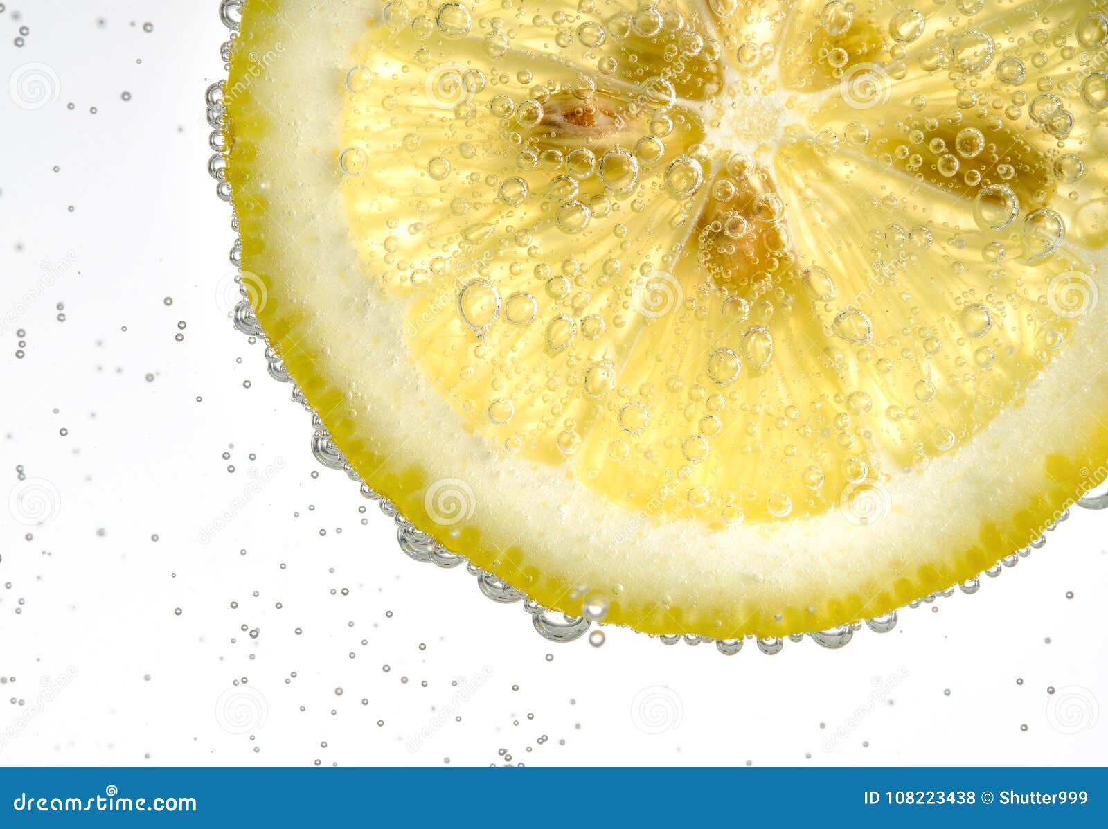 Lemon Drop in Fizzy Sparkling Water, Juice Stock Photo Image of