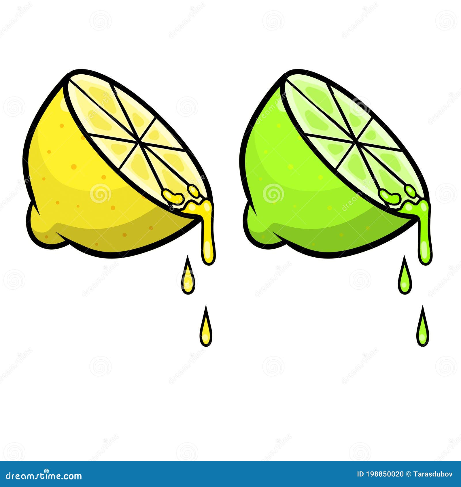 yellow green objects