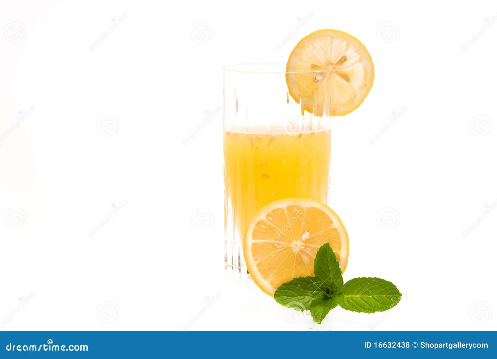 Lemon Juice and Mint stock photo. Image of fruit, refreshment 16632438