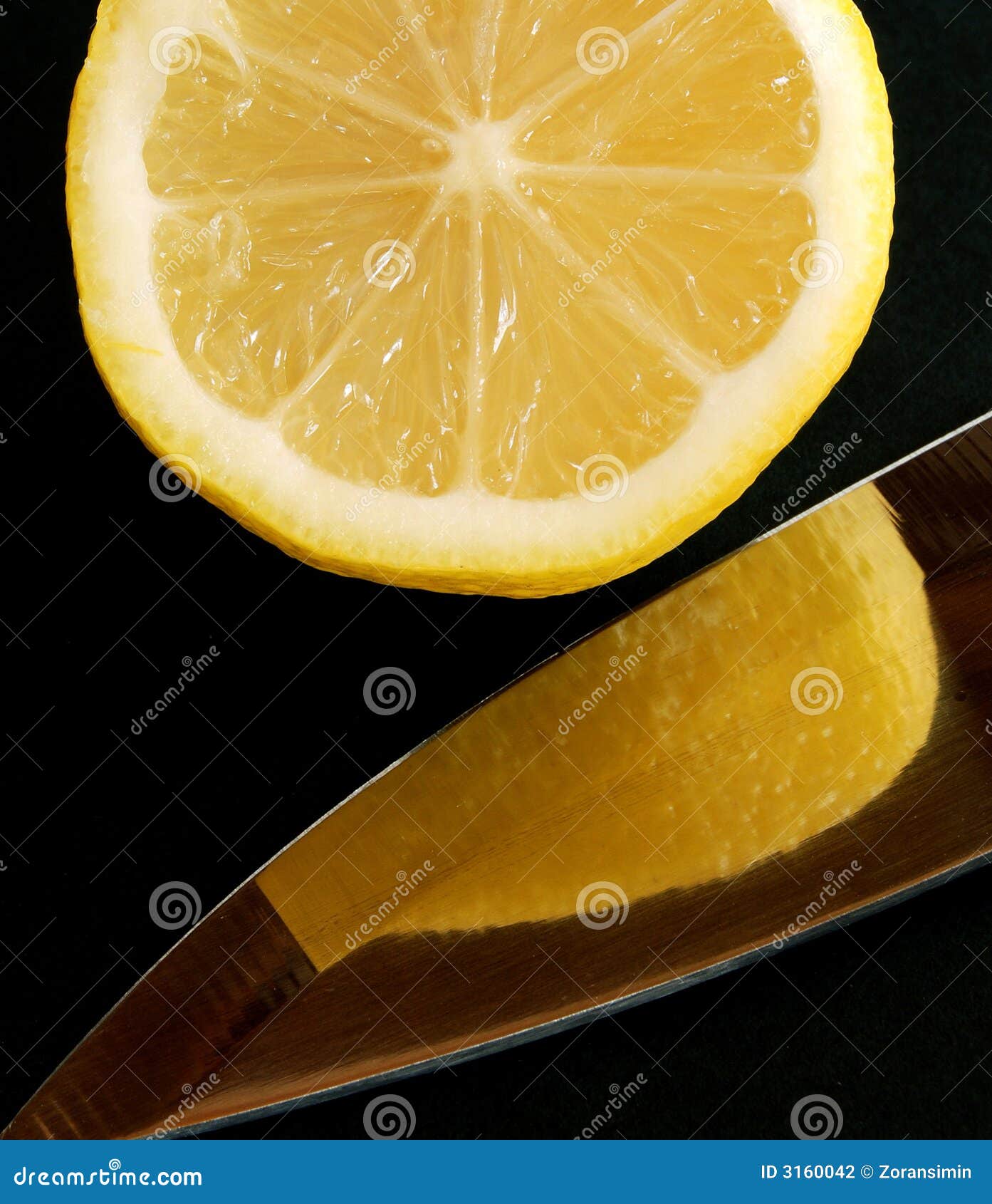 Lemon and knife 15 stock photo. Image of fruits, healthy 3160042