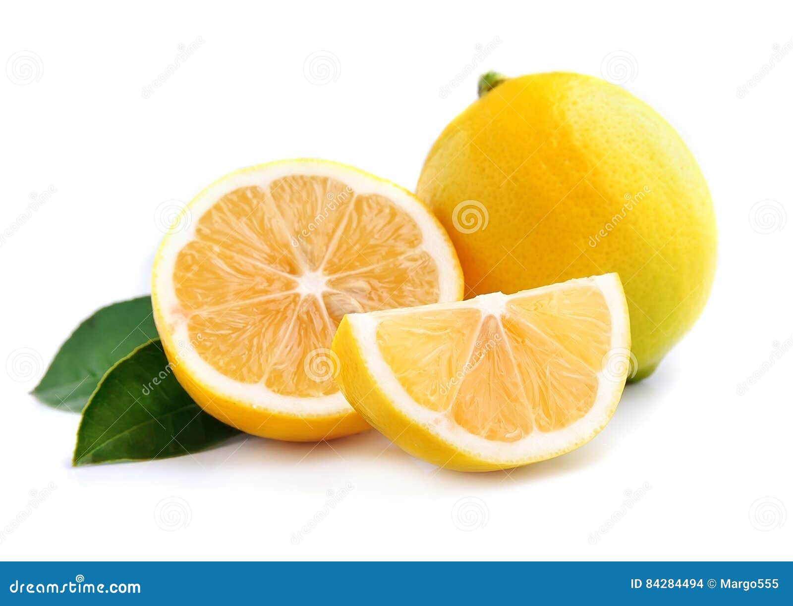 Lemon with leaves stock photo. Image of medicine, peel 84284494