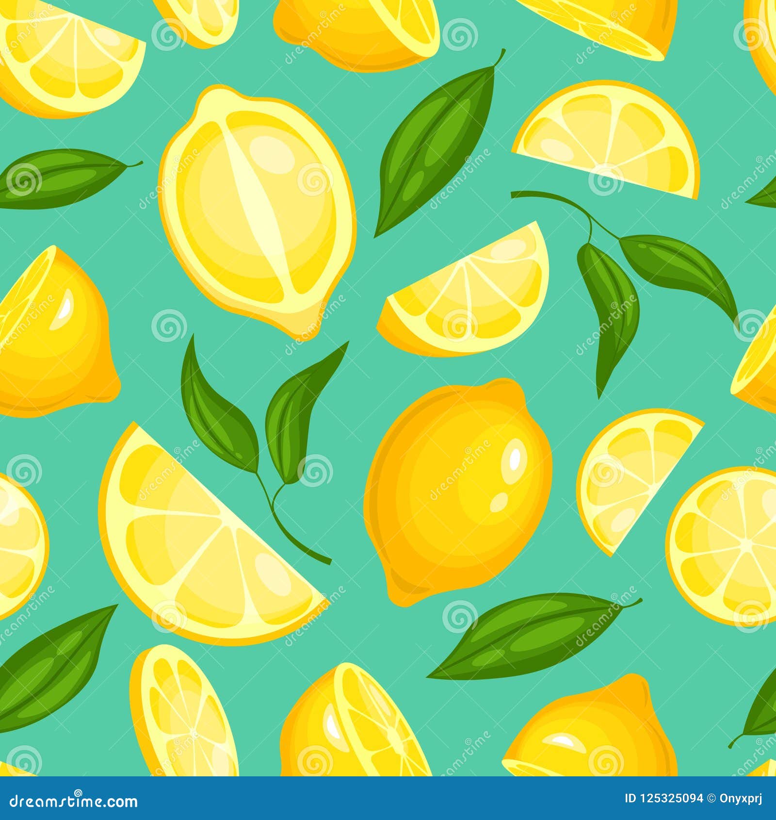 Lemon Pattern Wallpaper