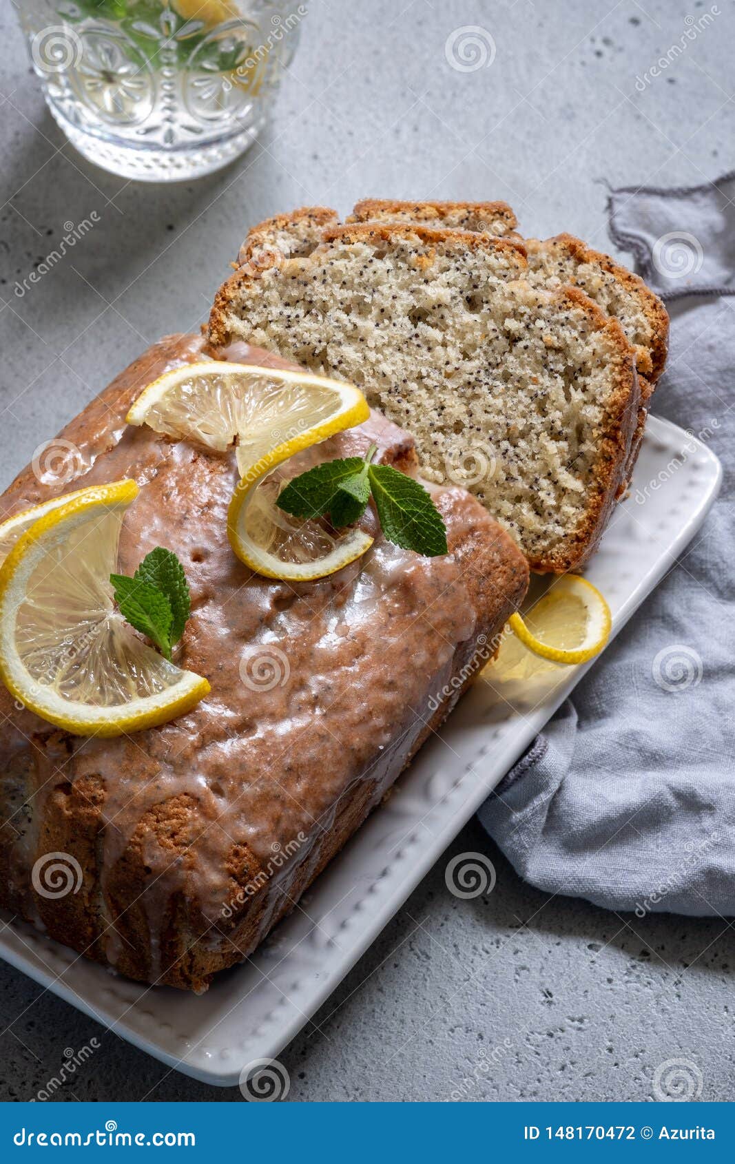 Lemon and Poppy Seed Pound Cake Stock Photo Image of homemade, sweet