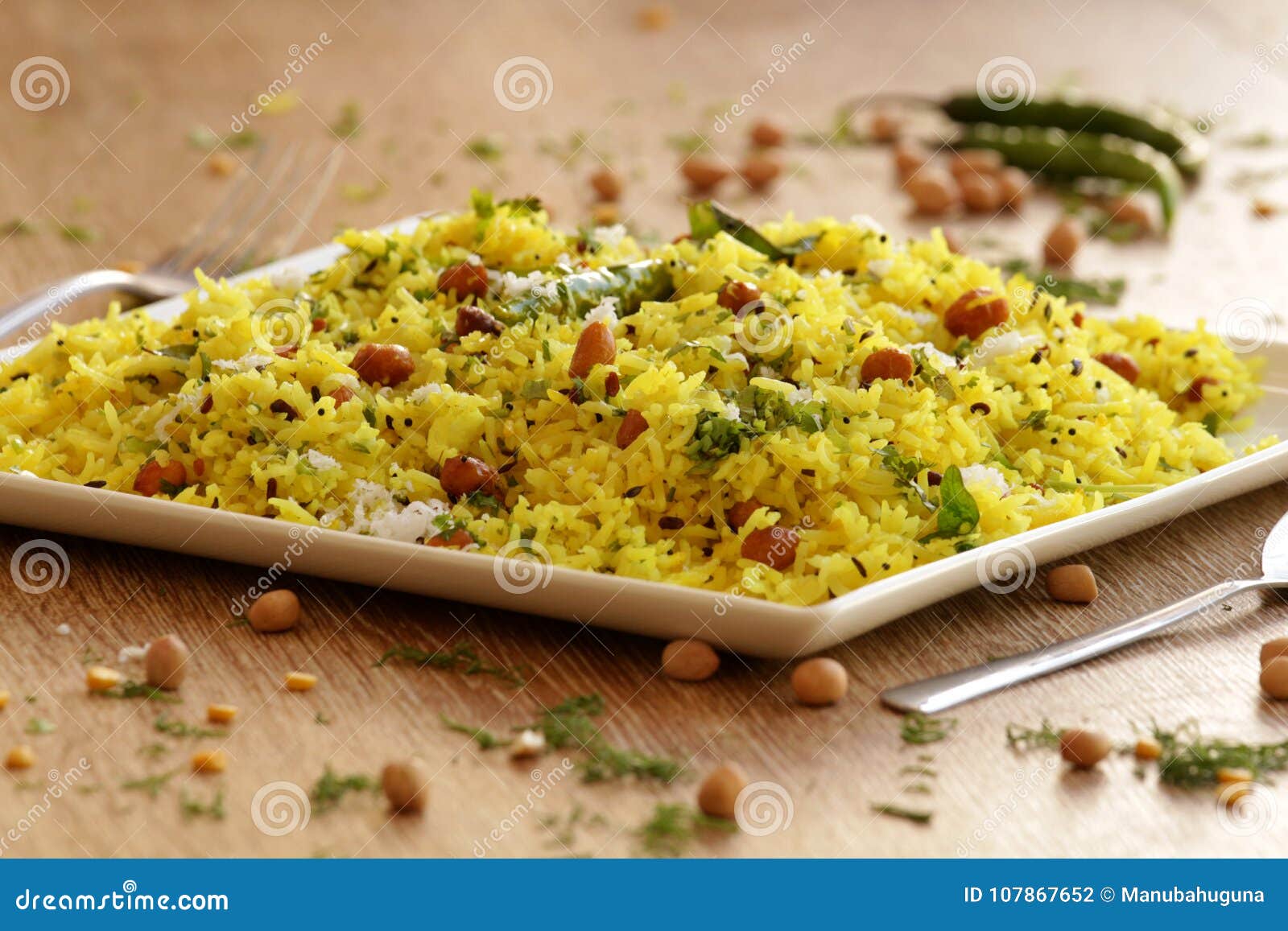 Lemon Rice is a Rice Based Dish from South India Stock Photo - Image of