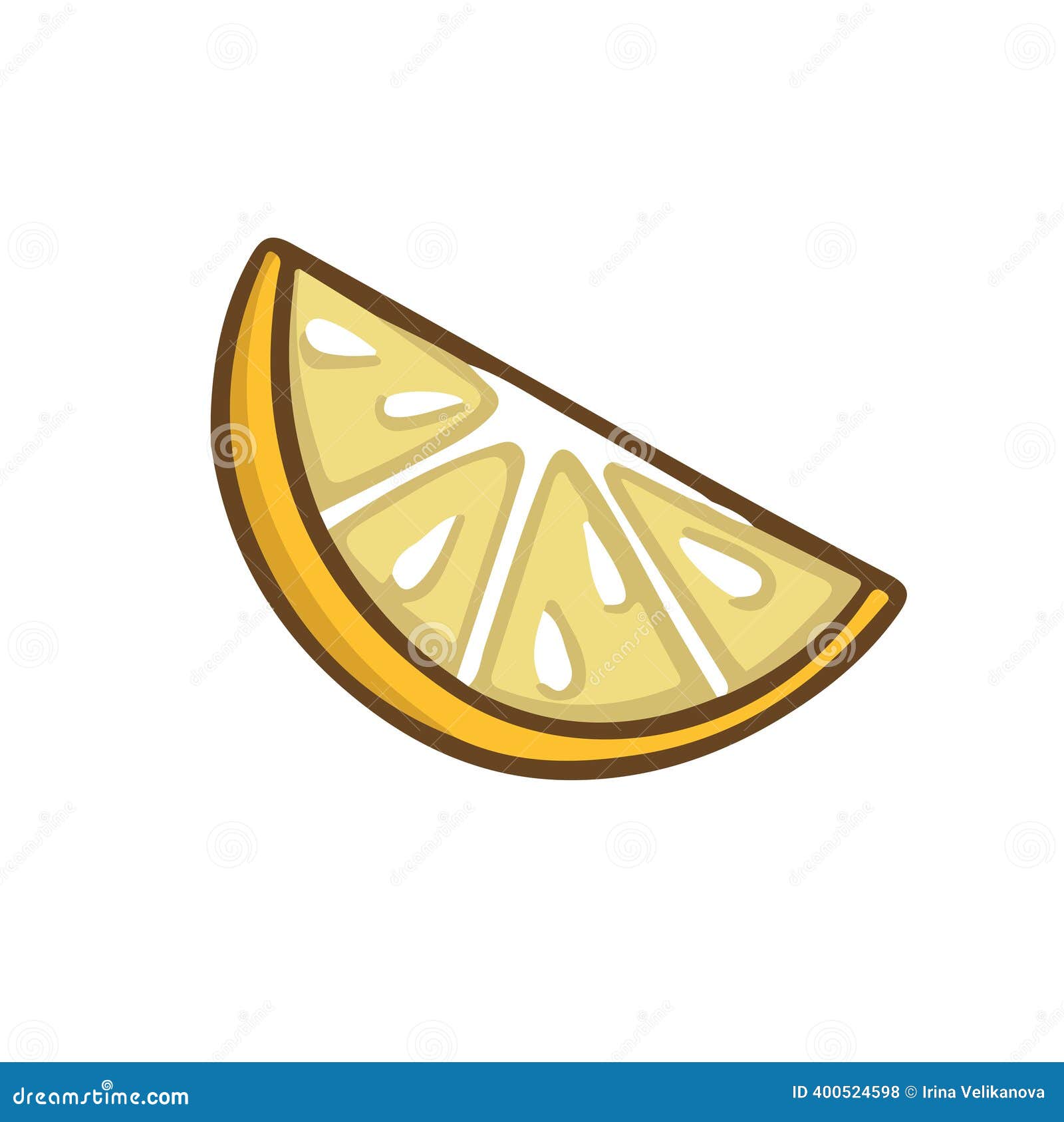 Lemon Slice Fruit Color Cartoon Vector Stock Vector - Illustration of  nature, juicy: 400524598, image size:1600x1687