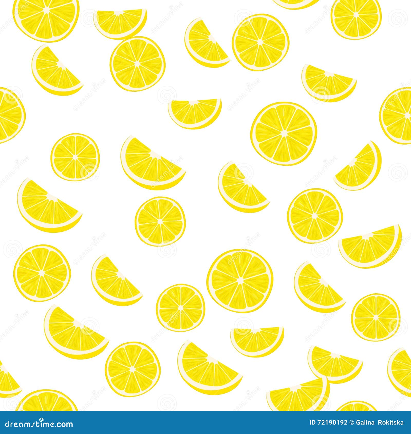 Lemon slices. Pattern. stock illustration. Illustration of diet - 72190192