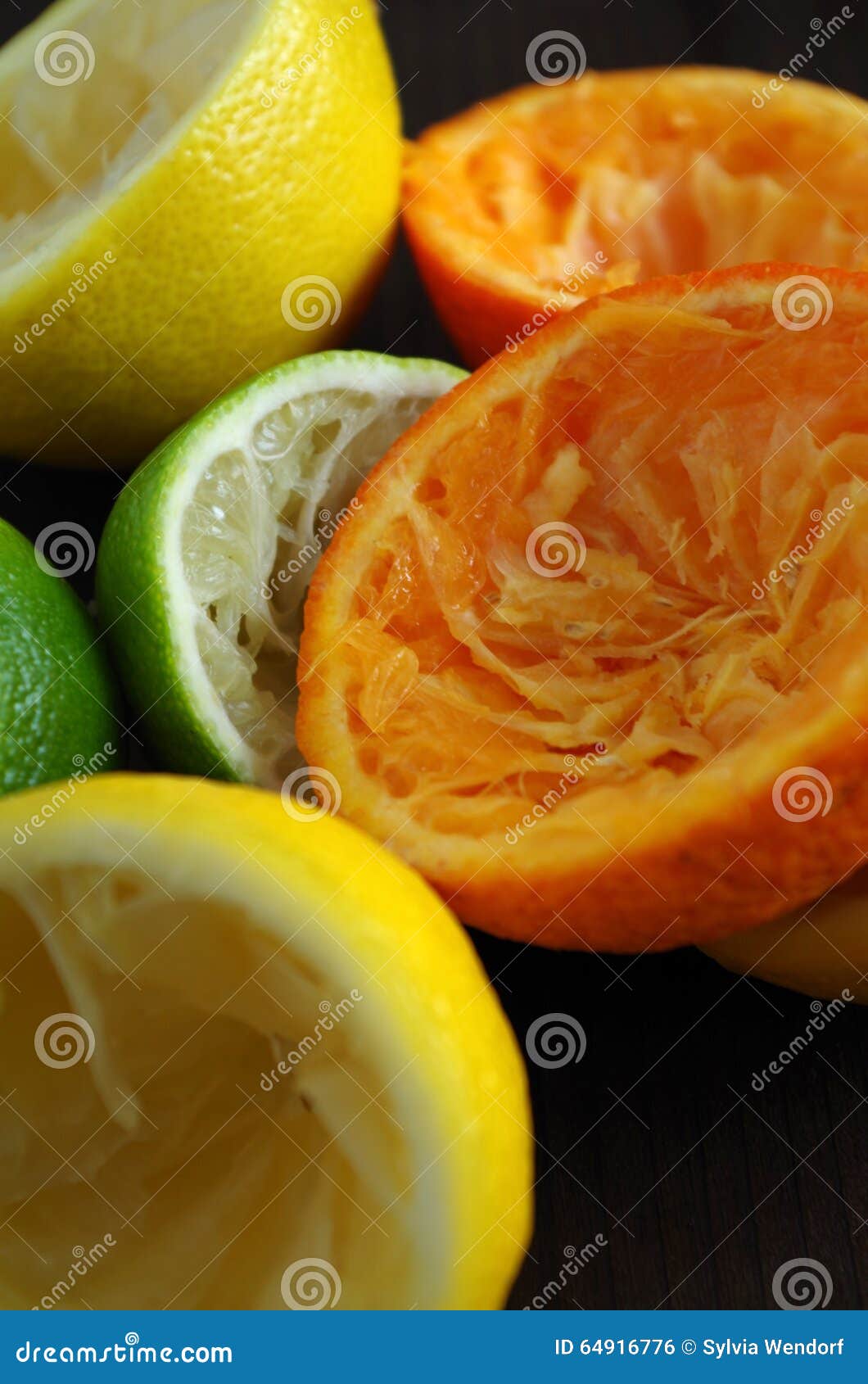 Lemon, tangerine and lime stock photo. Image of clementine 64916776