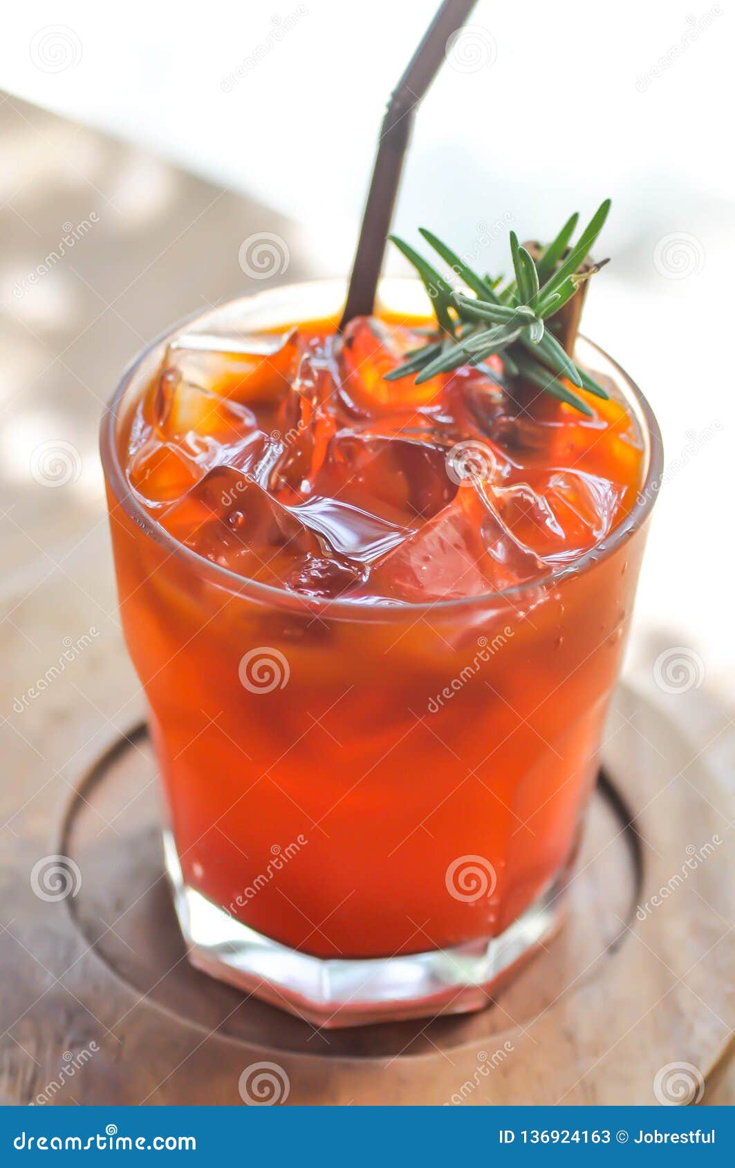Lemon Tea or Cold Brew Coffee Stock Image Image of brew, peach 136924163