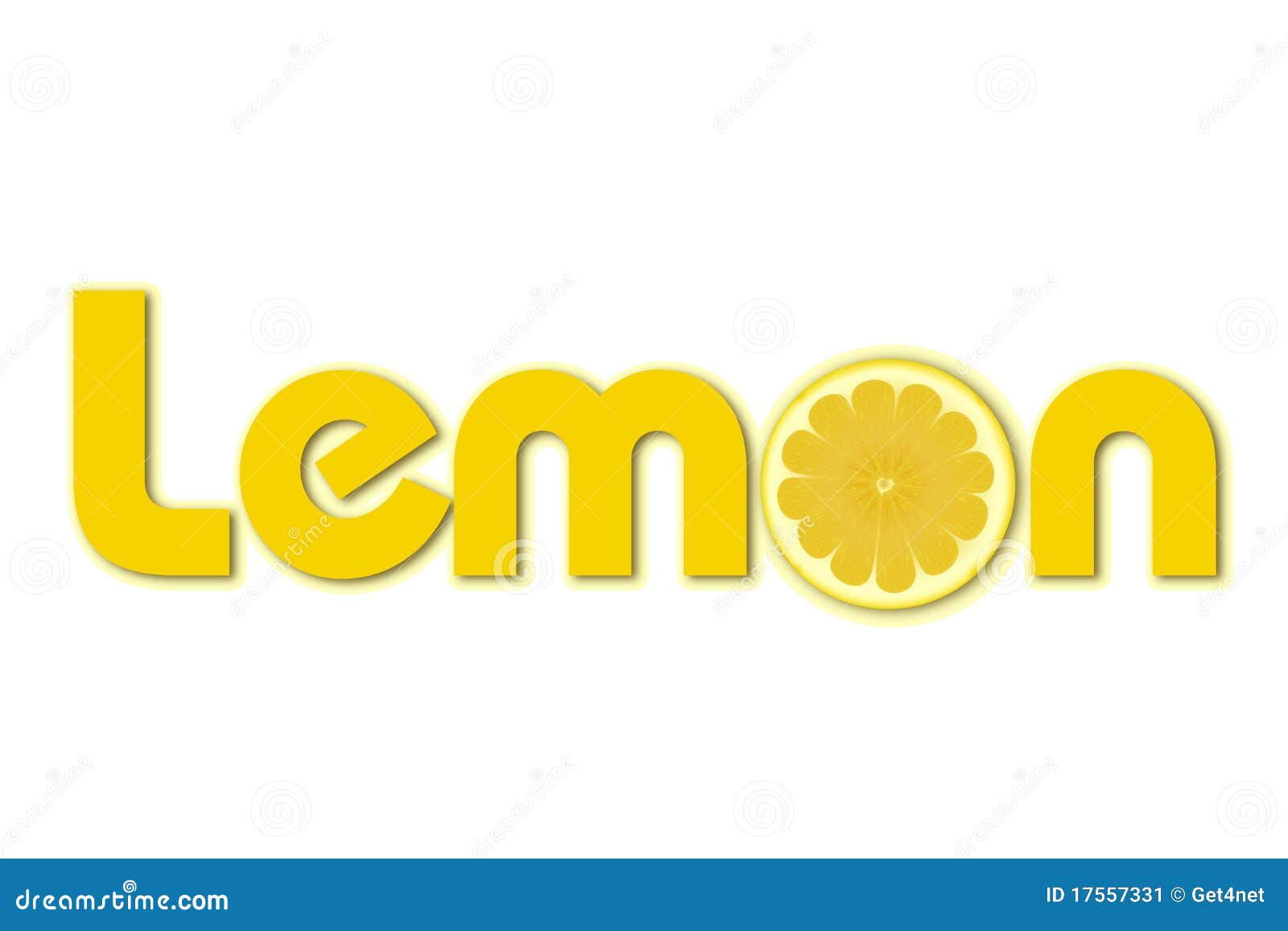 Lemon text stock illustration. Image of closeup, refreshing 17557331
