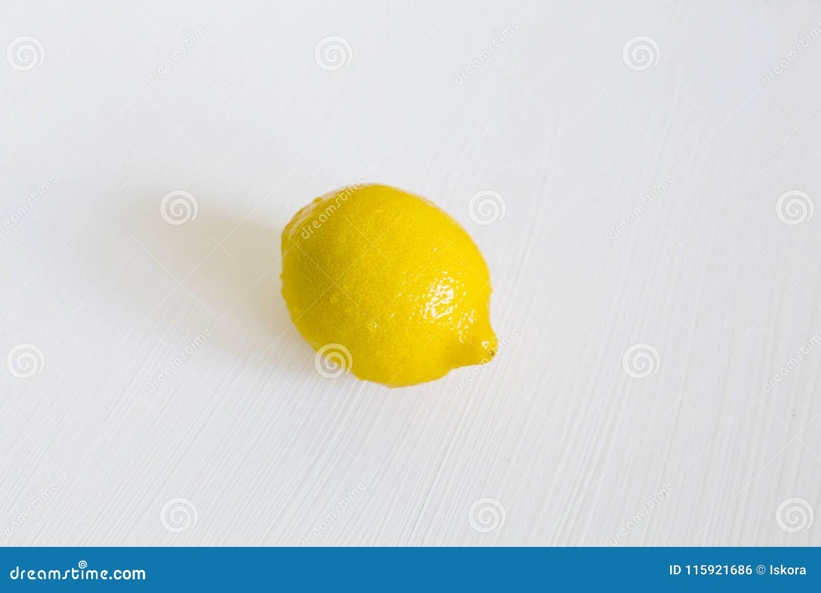 lemon on a white background.