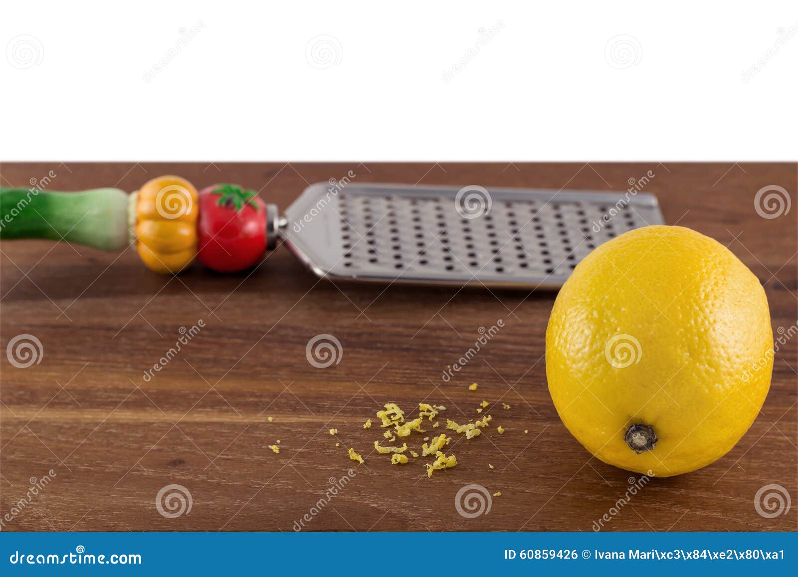 Lemon with zest and grater stock photo. Image of utensil - 60859426