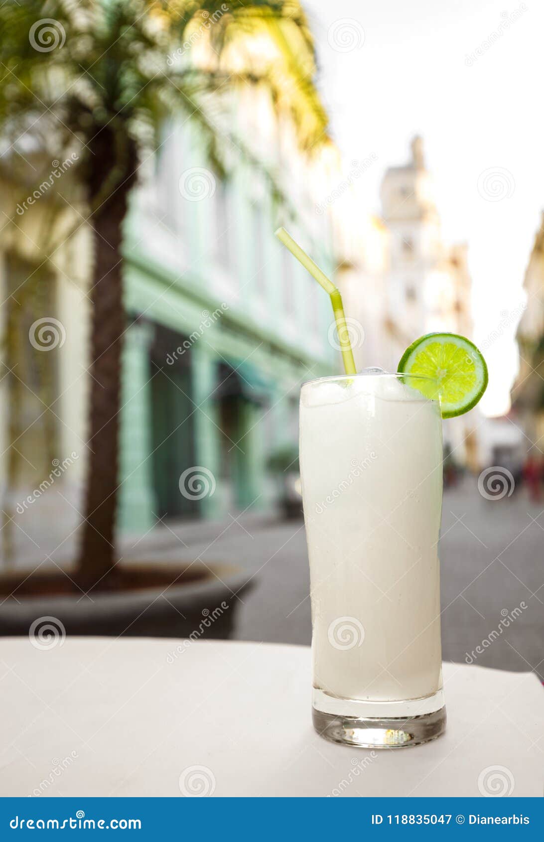 lemonade frappe at a cafe in havana cuba