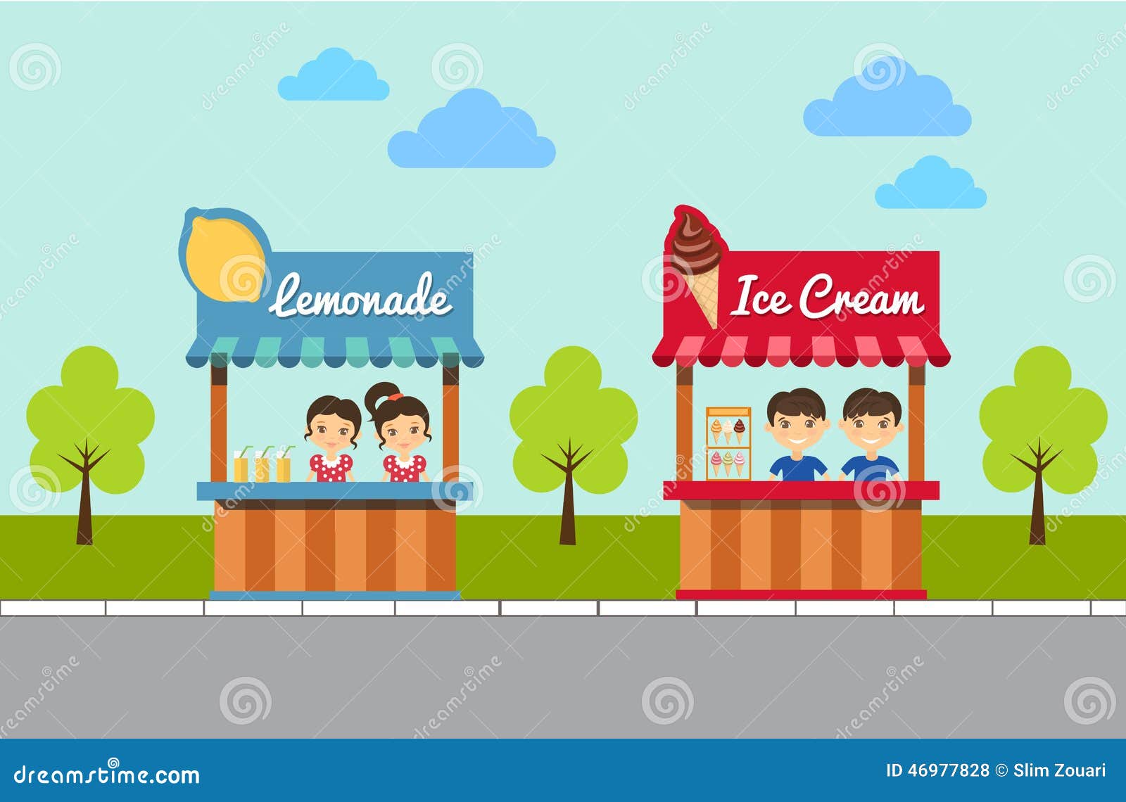 Ice Cream Stand Clip Art
