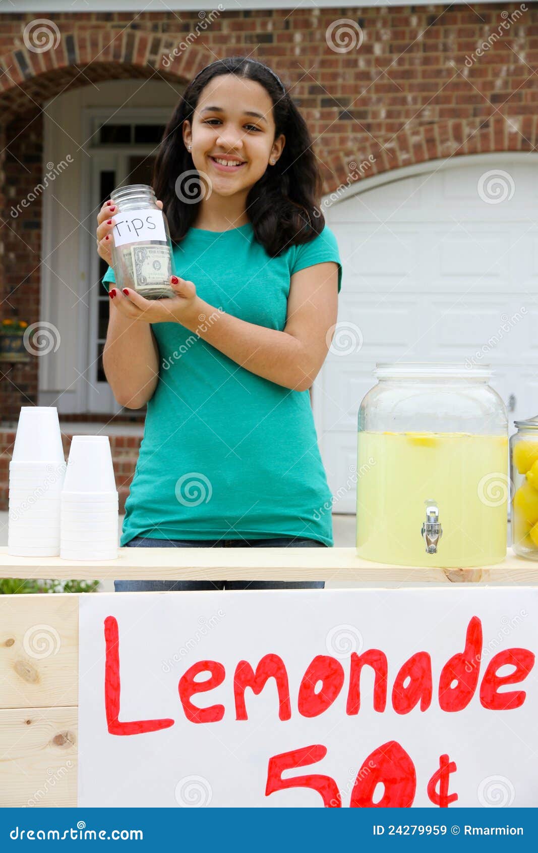 Lemonade Stand stock image. Image of earn, sell, smiling 24279959