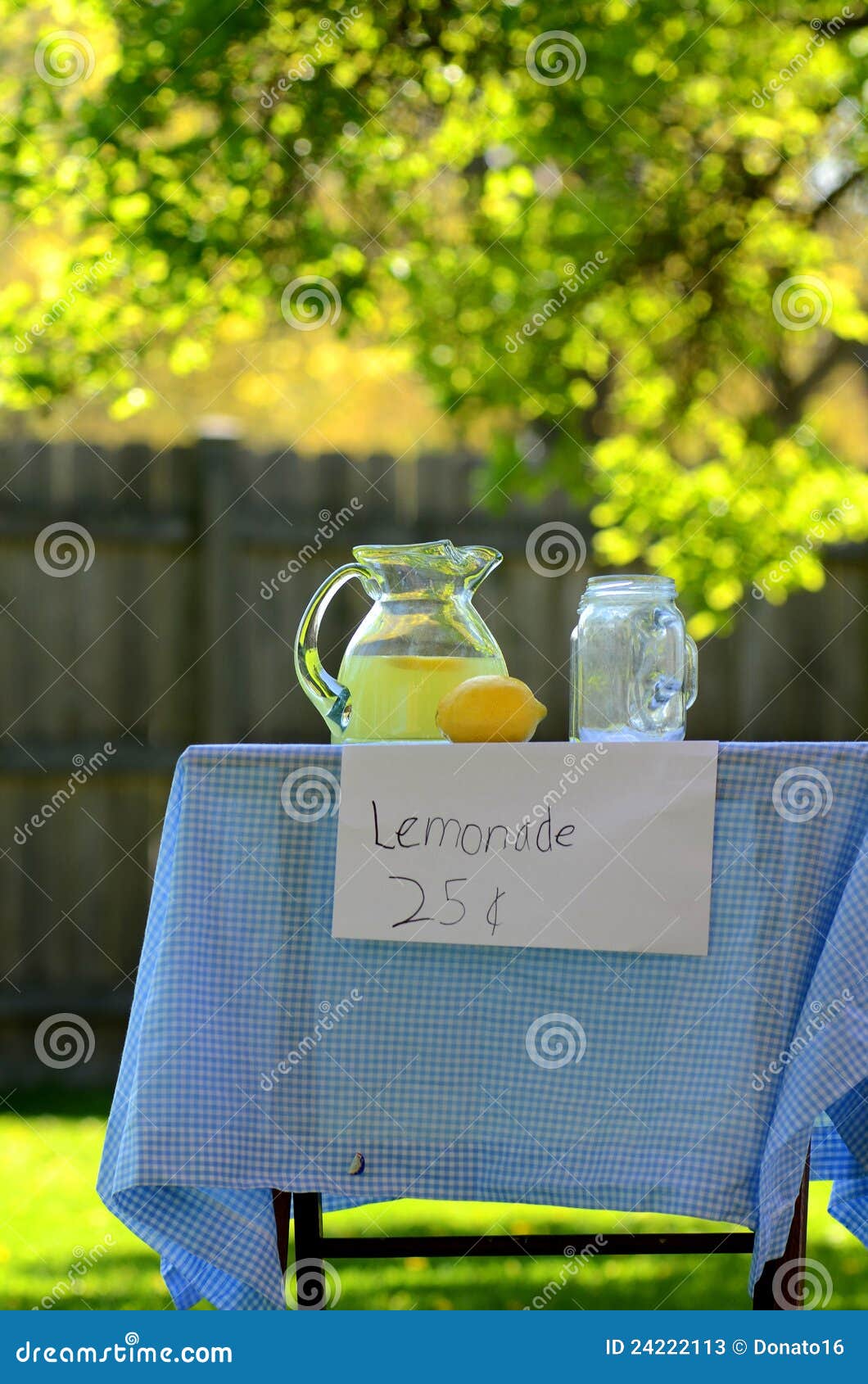 lemonade stand in the sun