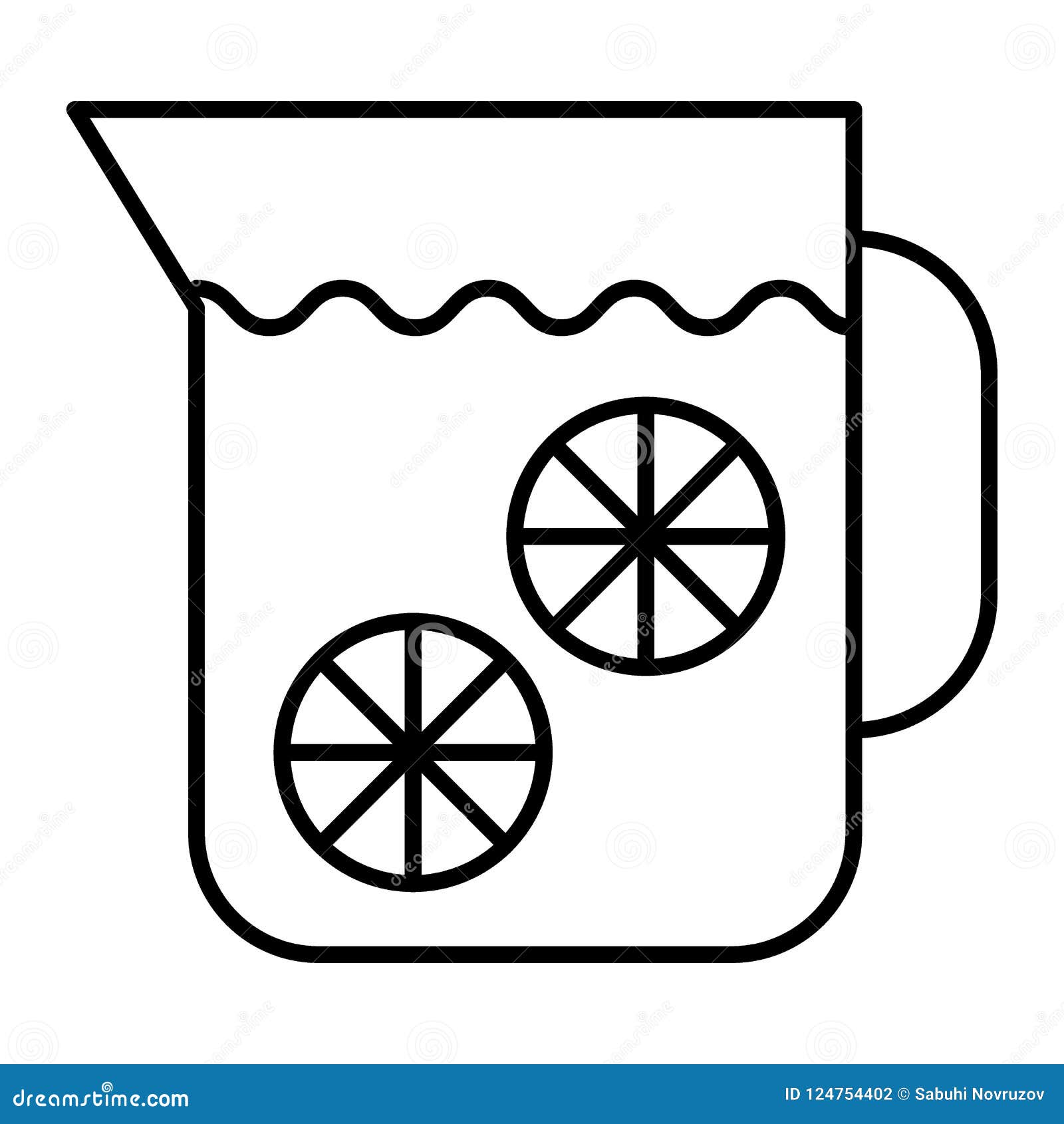 Lemonade pitcher icon Royalty Free Vector Image