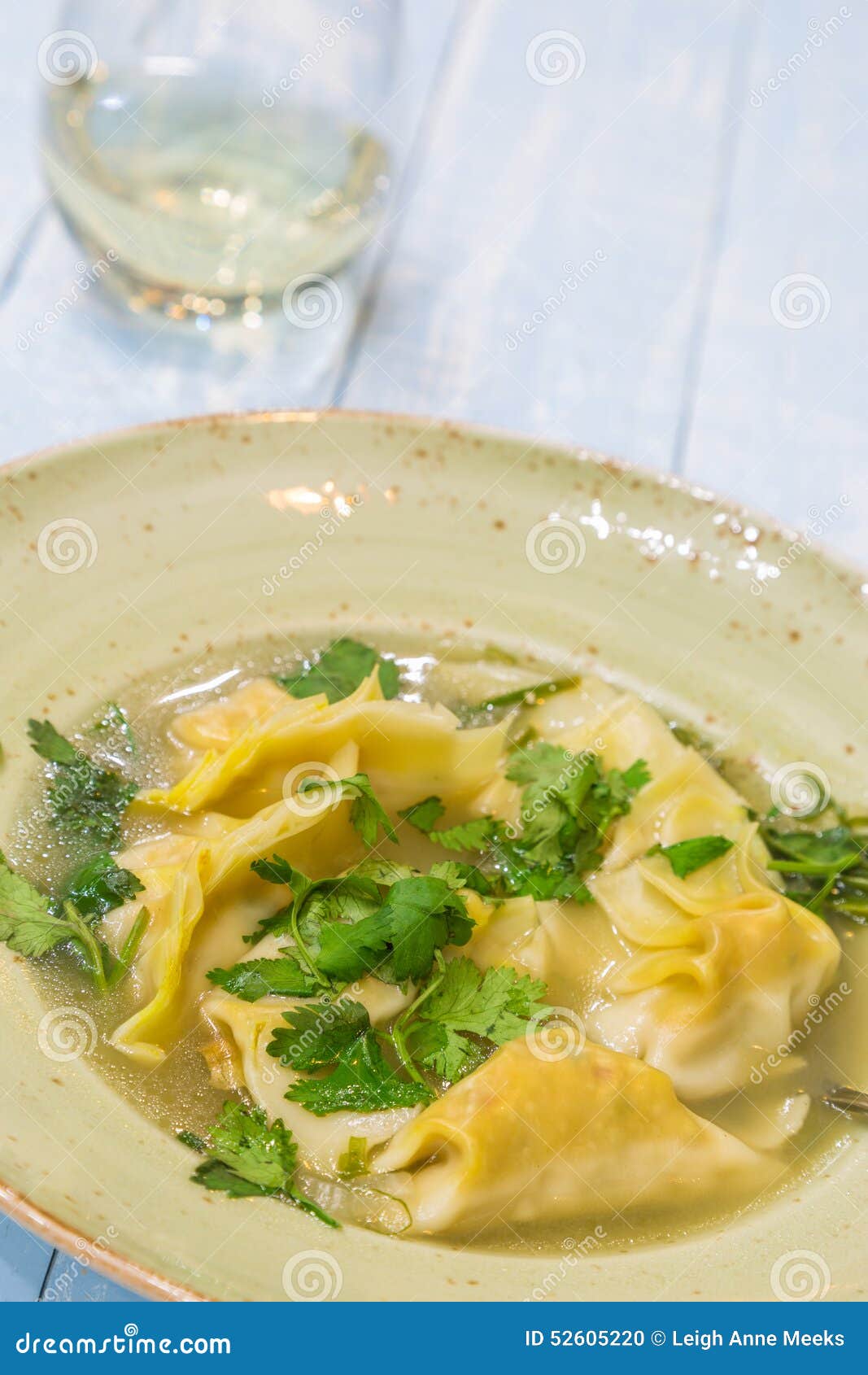 Lemongrass Chicken Dumplings Stock Photo Image of parsley, garnish