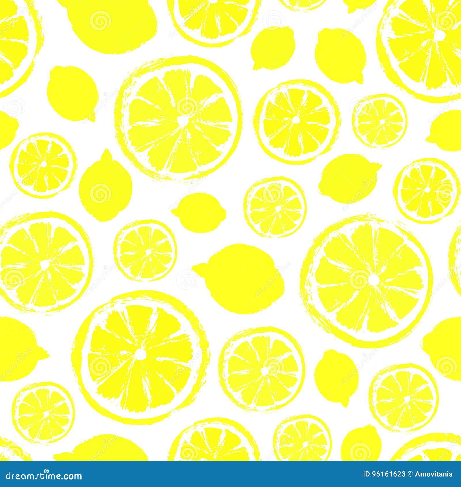 Lemons Background Painted Pattern Stock Vector - Illustration of lemons ...