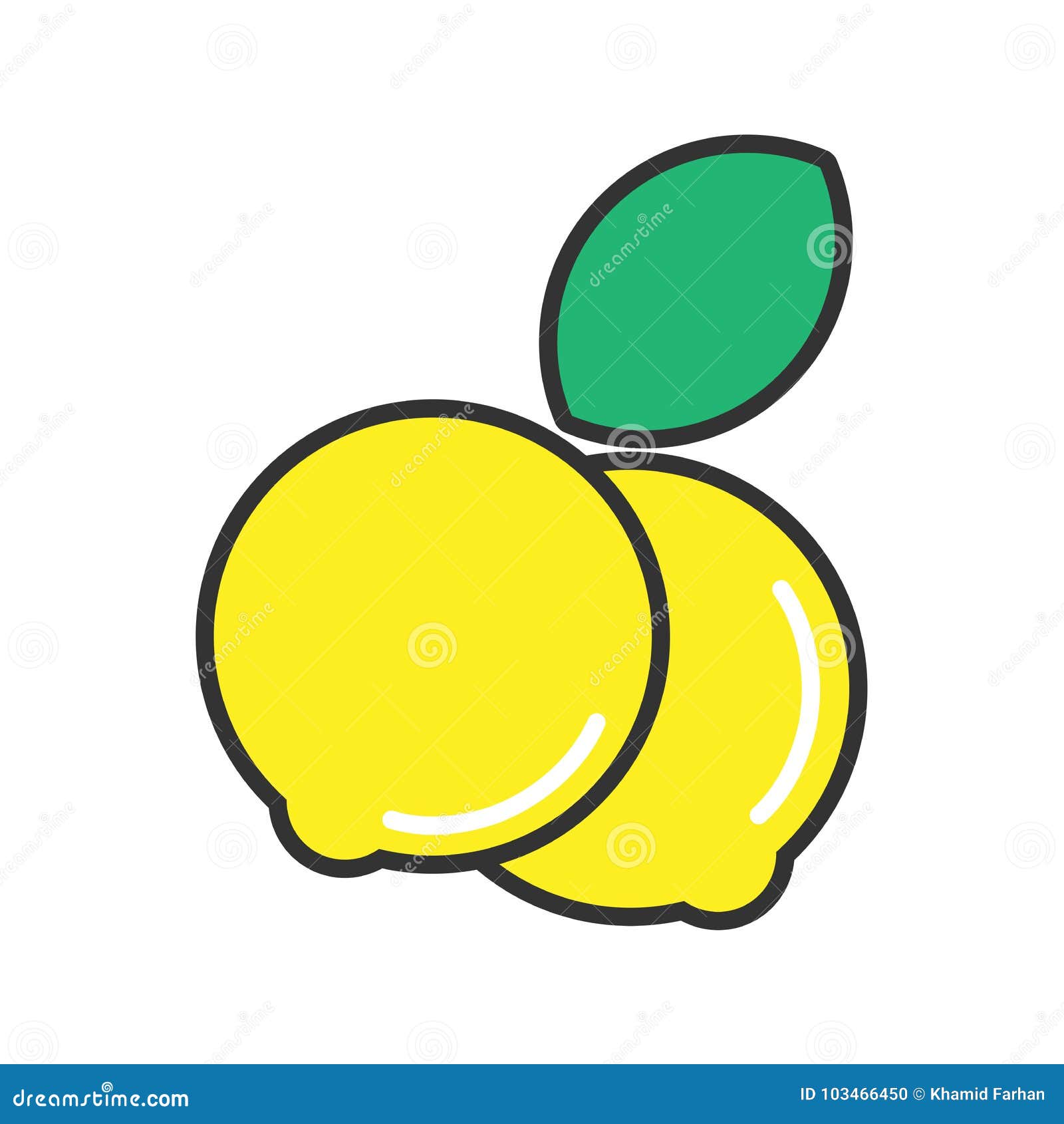 Lemons Icon design. Logo for personal or comercial use