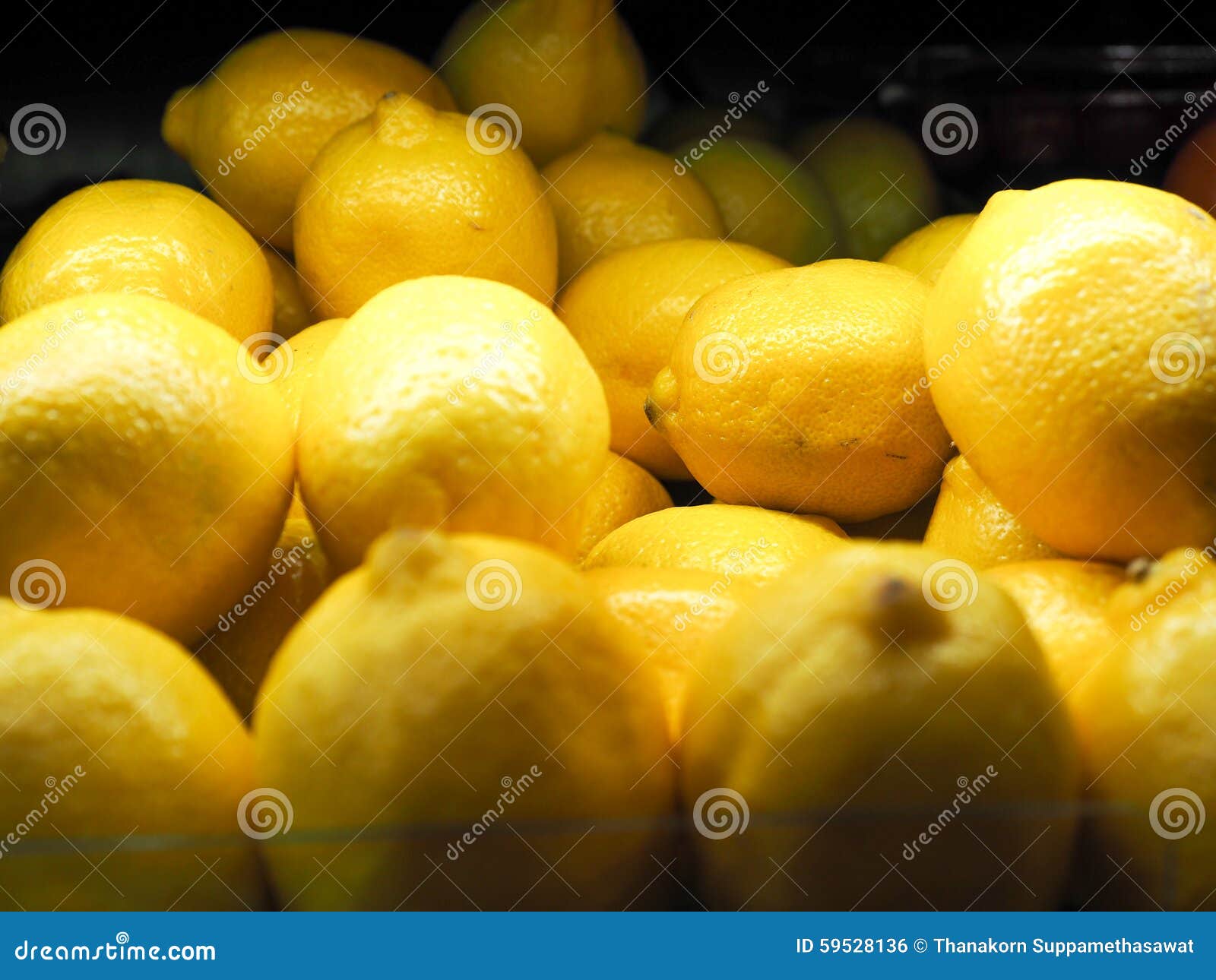Lemons for Sale in a Supermarket Stock Photo Image of healthy, color