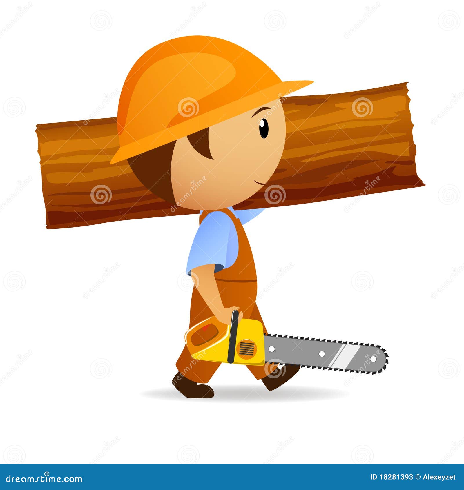 Cartoon Woodcutter Ilustrações, Vetores E Clipart De Stock