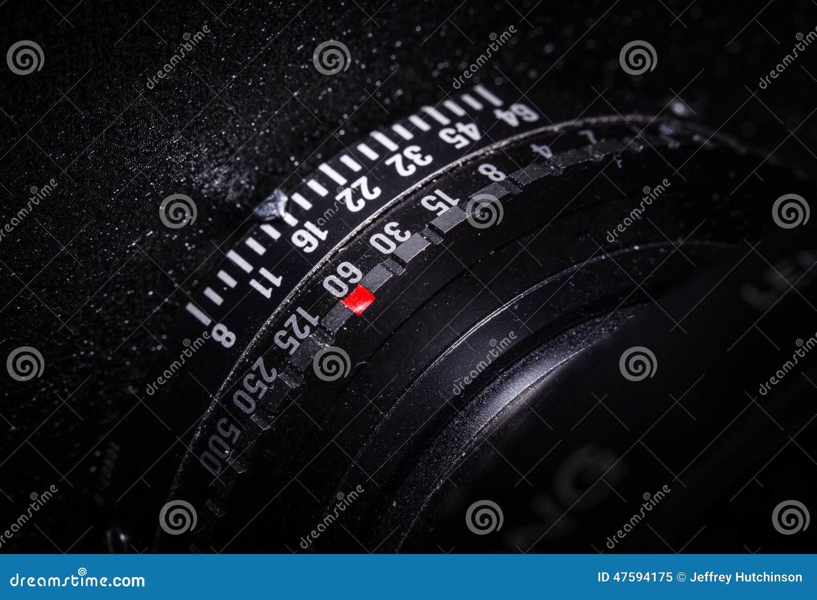 Lens Barrel of View Camera with Exposure Selection. Stock Image Image