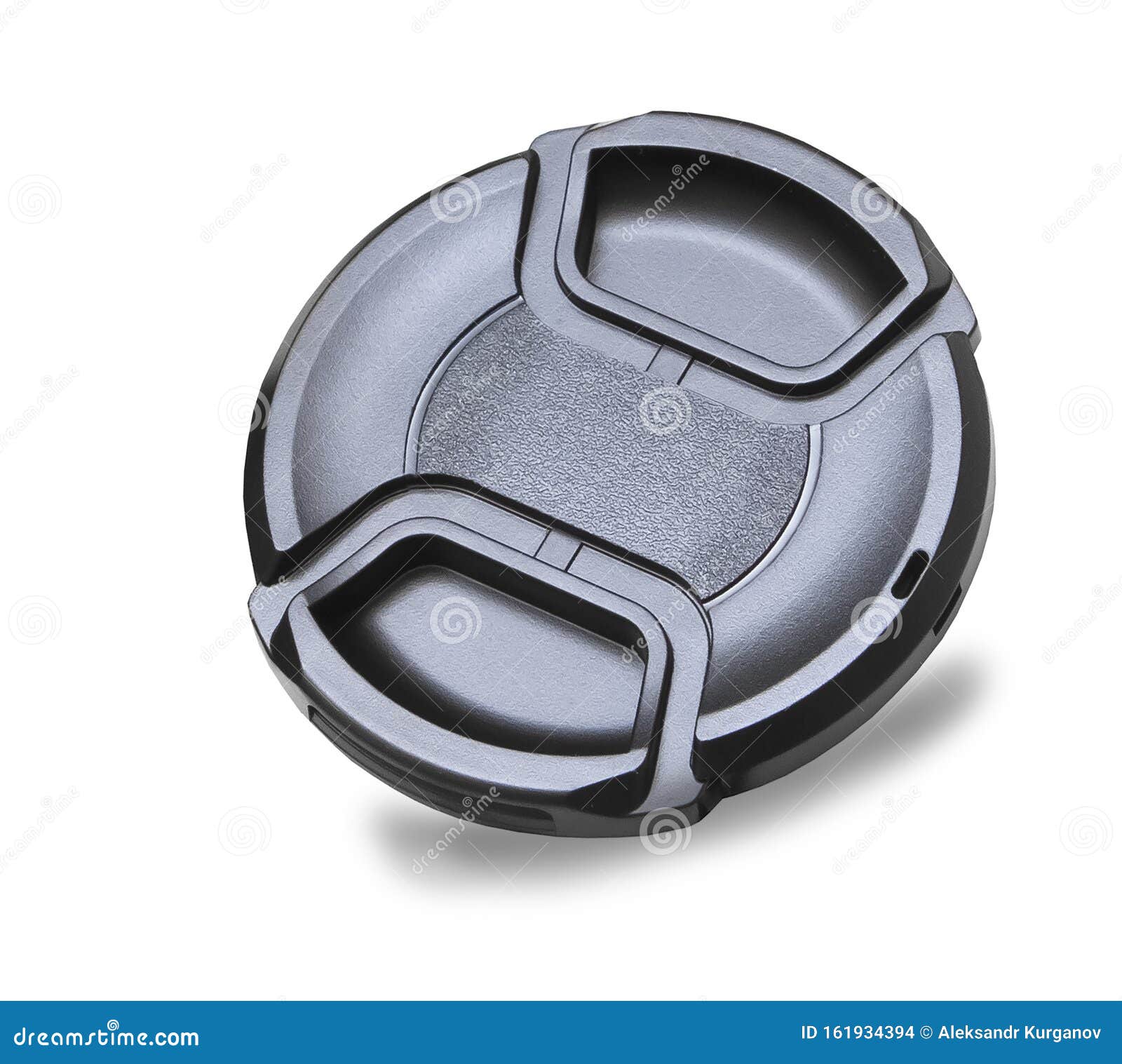 Lens Cap for Digital Camera Isolated White Stock Photo Image of