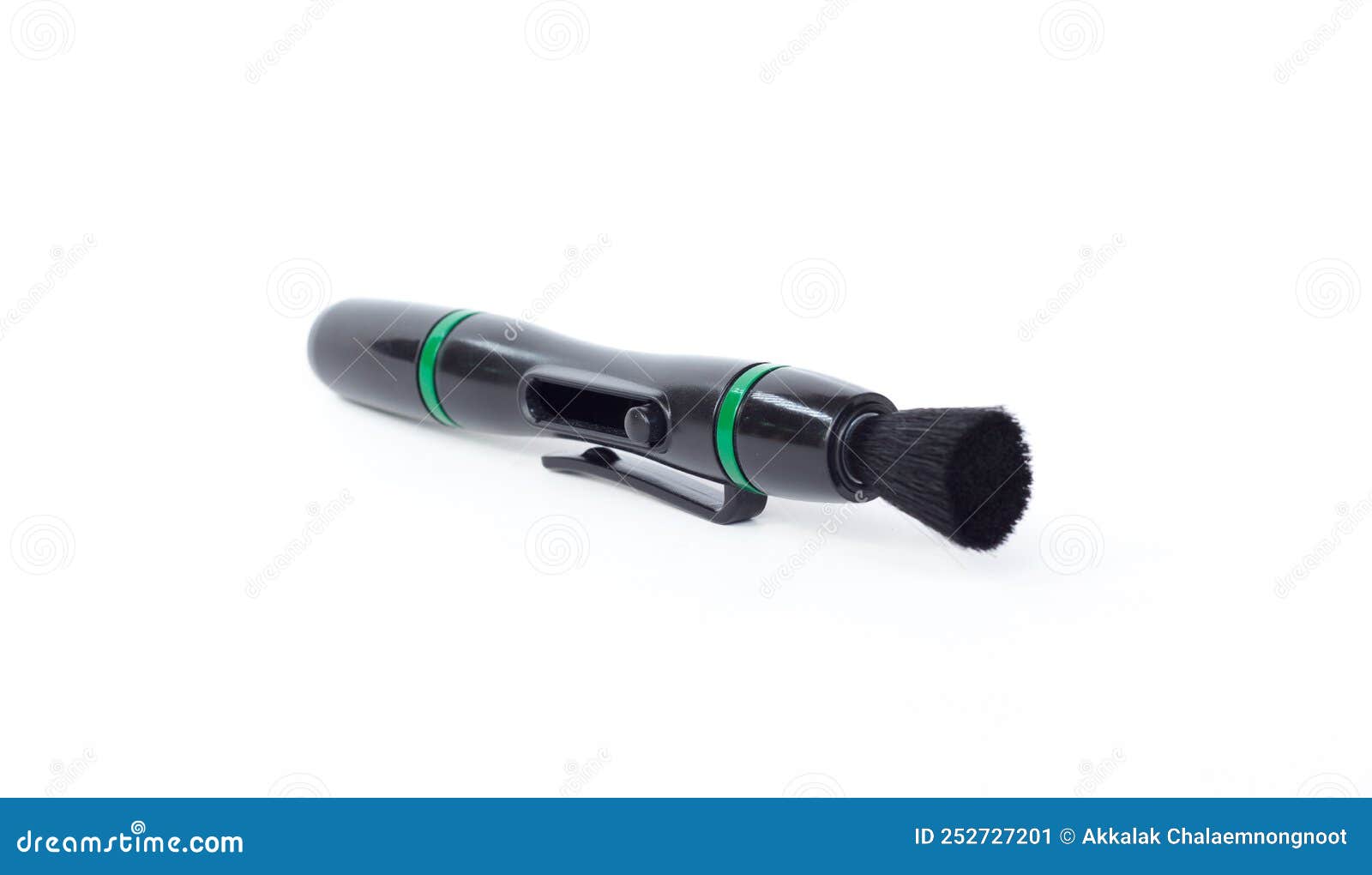 Lens Pen and Brush for Cleaning Camera Isolated on White Stock Image