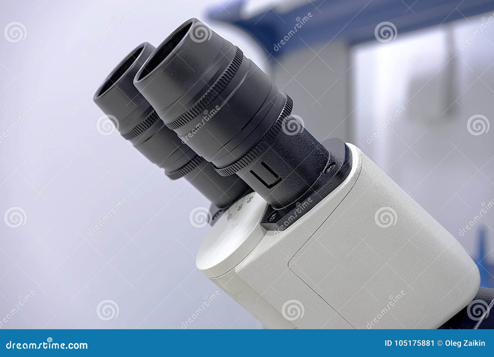 The Lenses of the Microscope, the Upper Part of Them. Stock Image